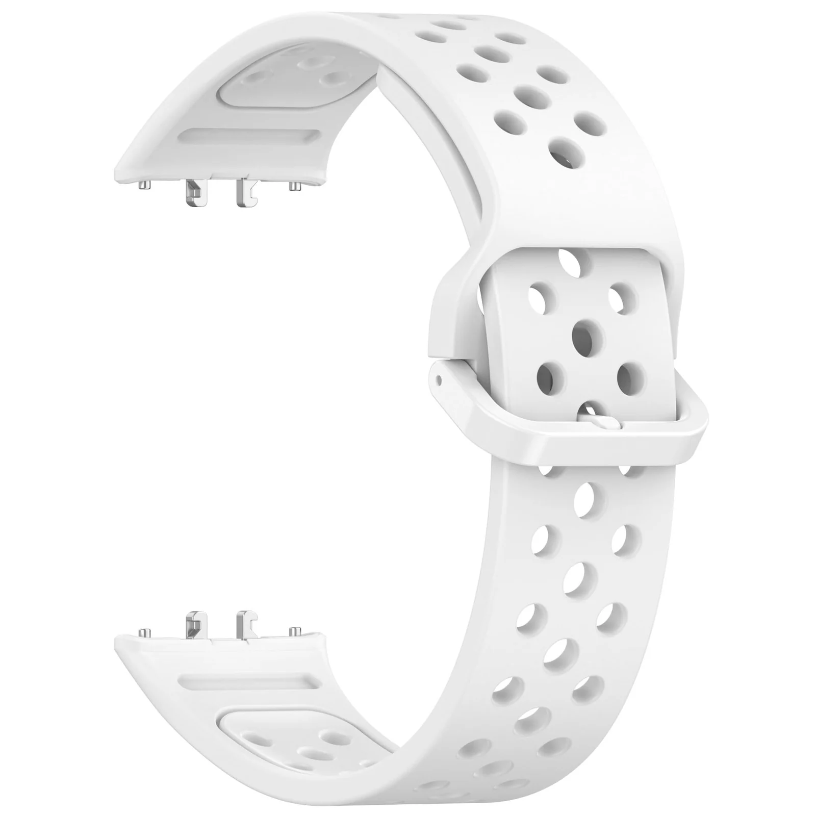 DL3 Mobilak Strap for Samsung Galaxy Fit 3 SM-R390, Women Men Armband, Two Colours Silicone Adjustable Replacement Soft Strap for Samsung Galaxy Fit 3 SM-R390 Fitness Tracker - White