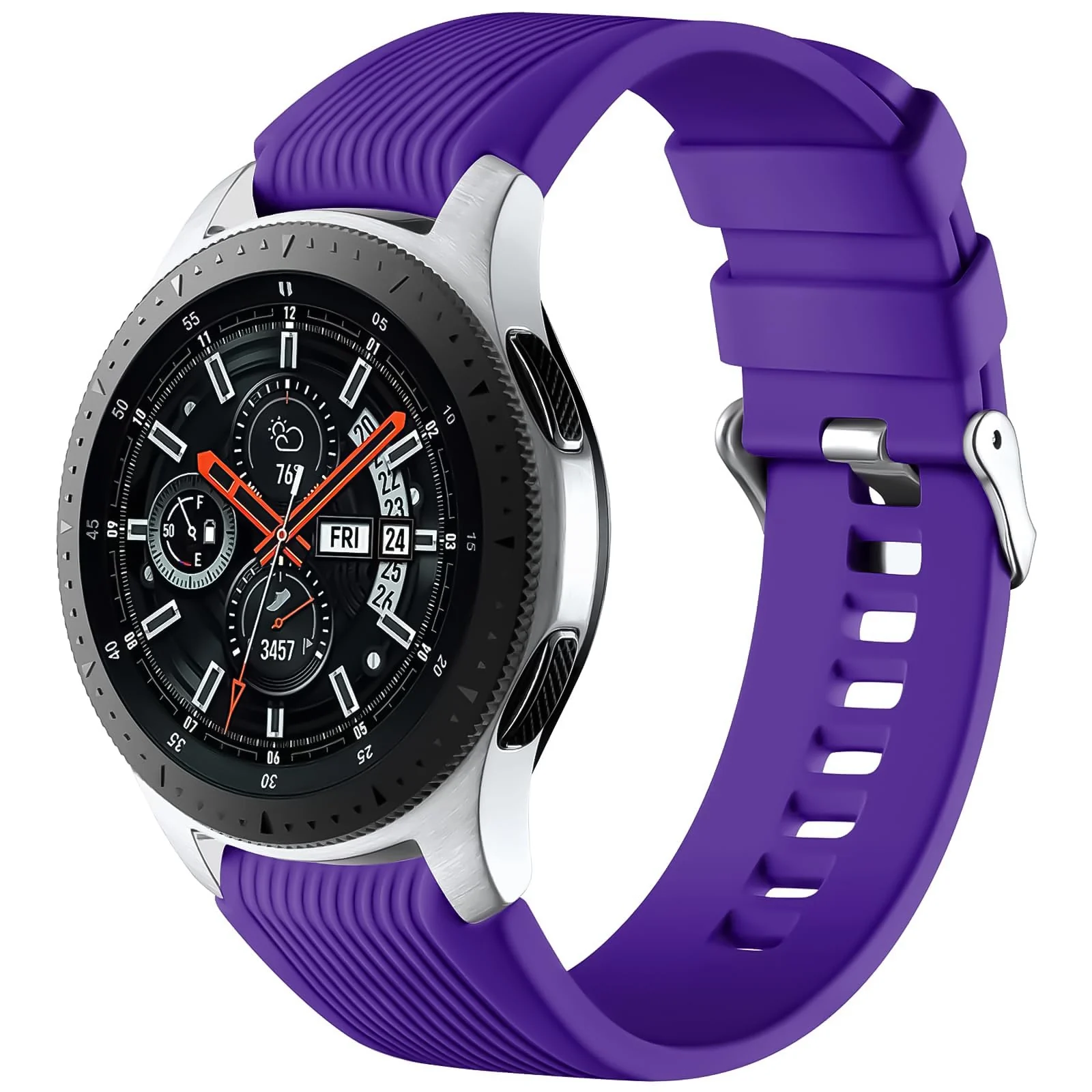 DL3 Mobilak Silicone Sport Band 22MM Xiaomi Redmi Watch 5 Active/5 Lite/Samsung Galaxy Watch 46mm/Watch 3 45mm/Gear S3/Huawei watch (GT6 GT5 GT4 GT3 GT2 GT 46MM)/GT2E/GT5 Pro/GT 6 Pro/Amazfit GTR 3/4 - Violet