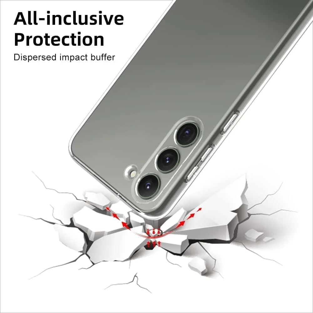 DL3 Mobilak Clear TPU Protective Case for Samsung Galaxy S24+ Plus 5G with Camera Protection and Shockproof Design - Clear