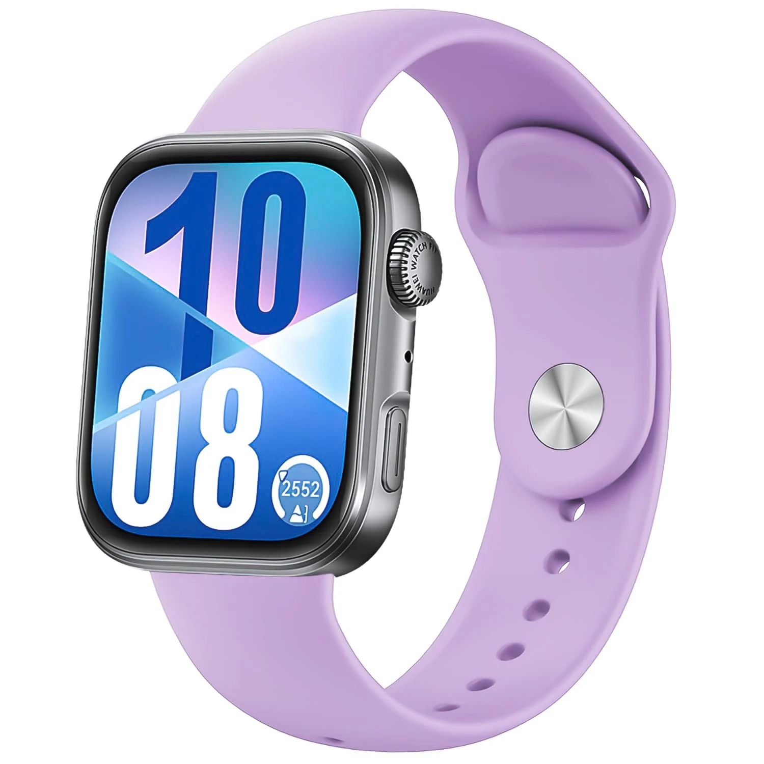 DL3 Mobilak Silicone Strap Compatible with Huawei Watch Fit 3 Strap for Men Women Breathable Soft Replacement Strap Adjustable Waterproof Sports Straps - Lavender Pink