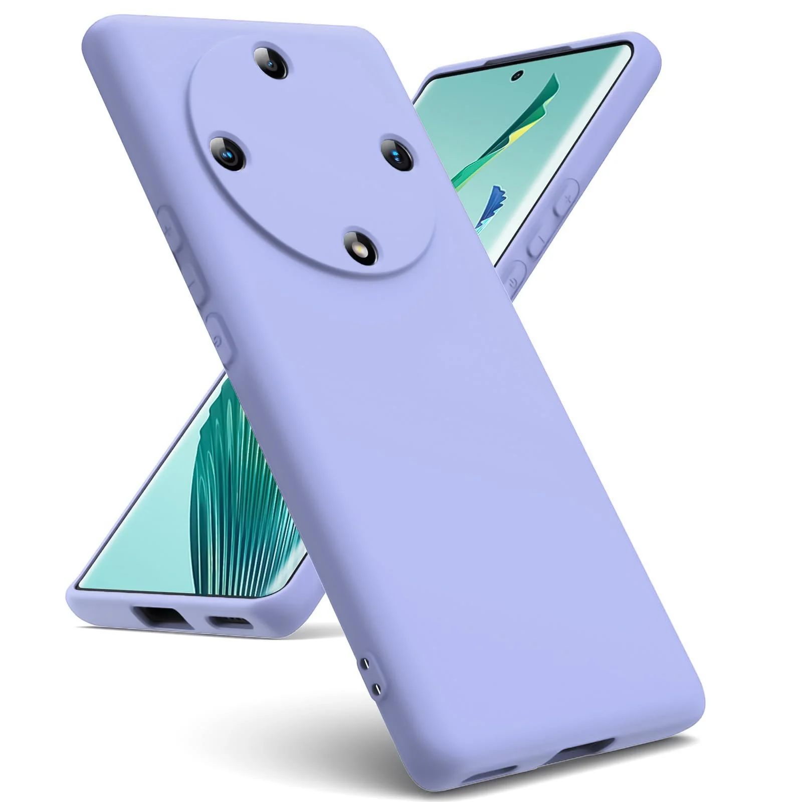 DL3 Mobilak Honor X9a Case, Soft Flexible Silicone Gel Rubber Bumper Cover, Full Body Shockproof Protective Phone Case - Baby Blue