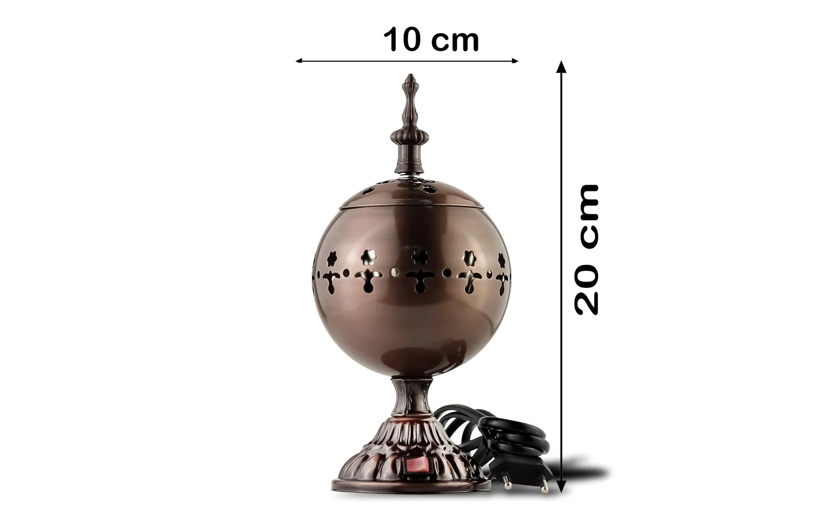Mobigon Arabian Electric Incense Burners metal Vintage Arabic Burner, Middle Eastern Incense Holder- Electric Incense Burner Bakhoor Suitable For Arabian Oud, Home, Hotel Decor - Style 30