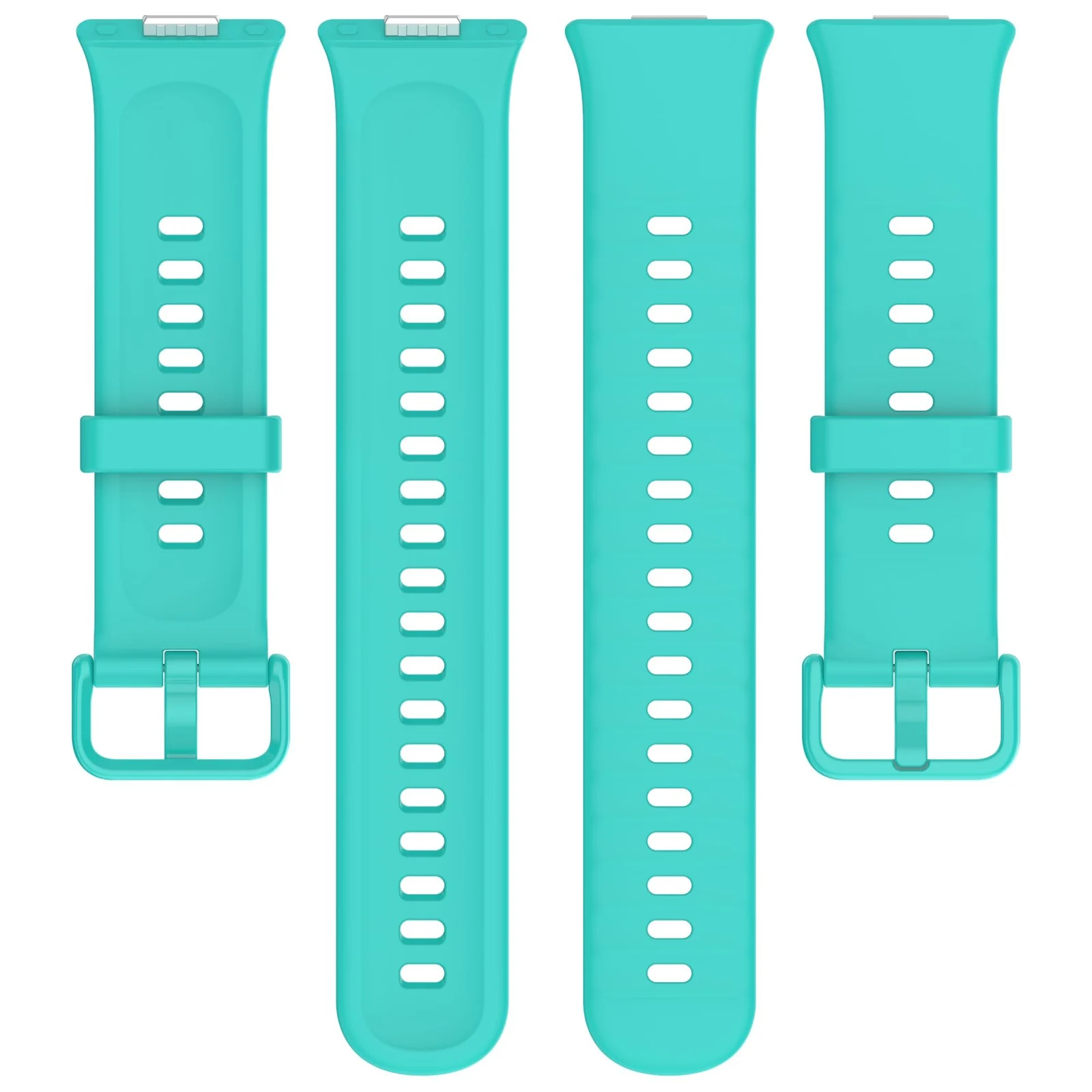 DL3 Mobilak Silicone Bracelet for Huawei Watch Fit 3/Watch Fit 4 Pro/Fit 4 Strap, Soft Silicone Sport Replacement Strap for Women/Men, Adjustable Waterproof Sports Band - Teal