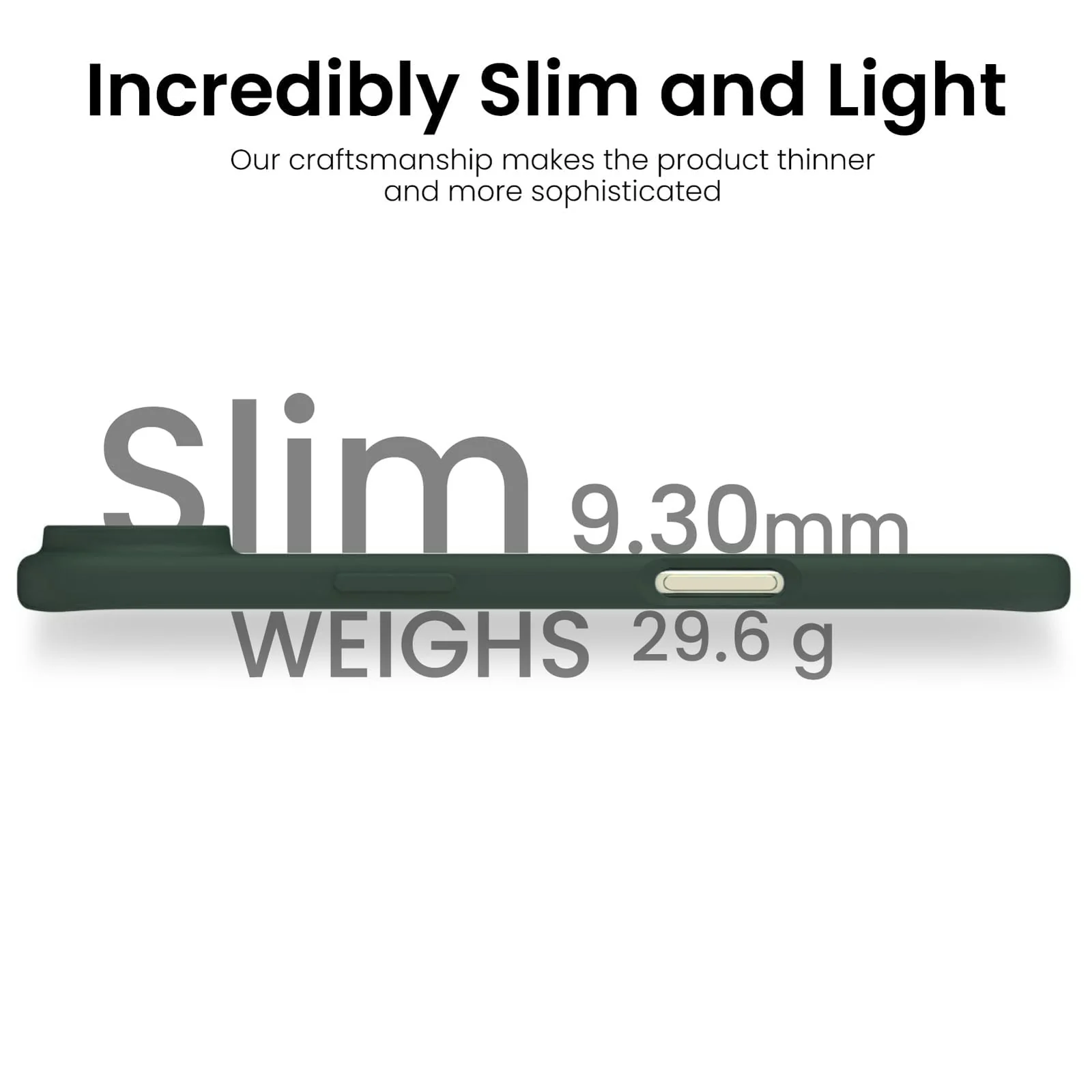 DL3 Mobilak Liquid Silicone Protective Case for iPhone 17 Air 6.5-Inch with Microfiber Lining and Shockproof Design - Green