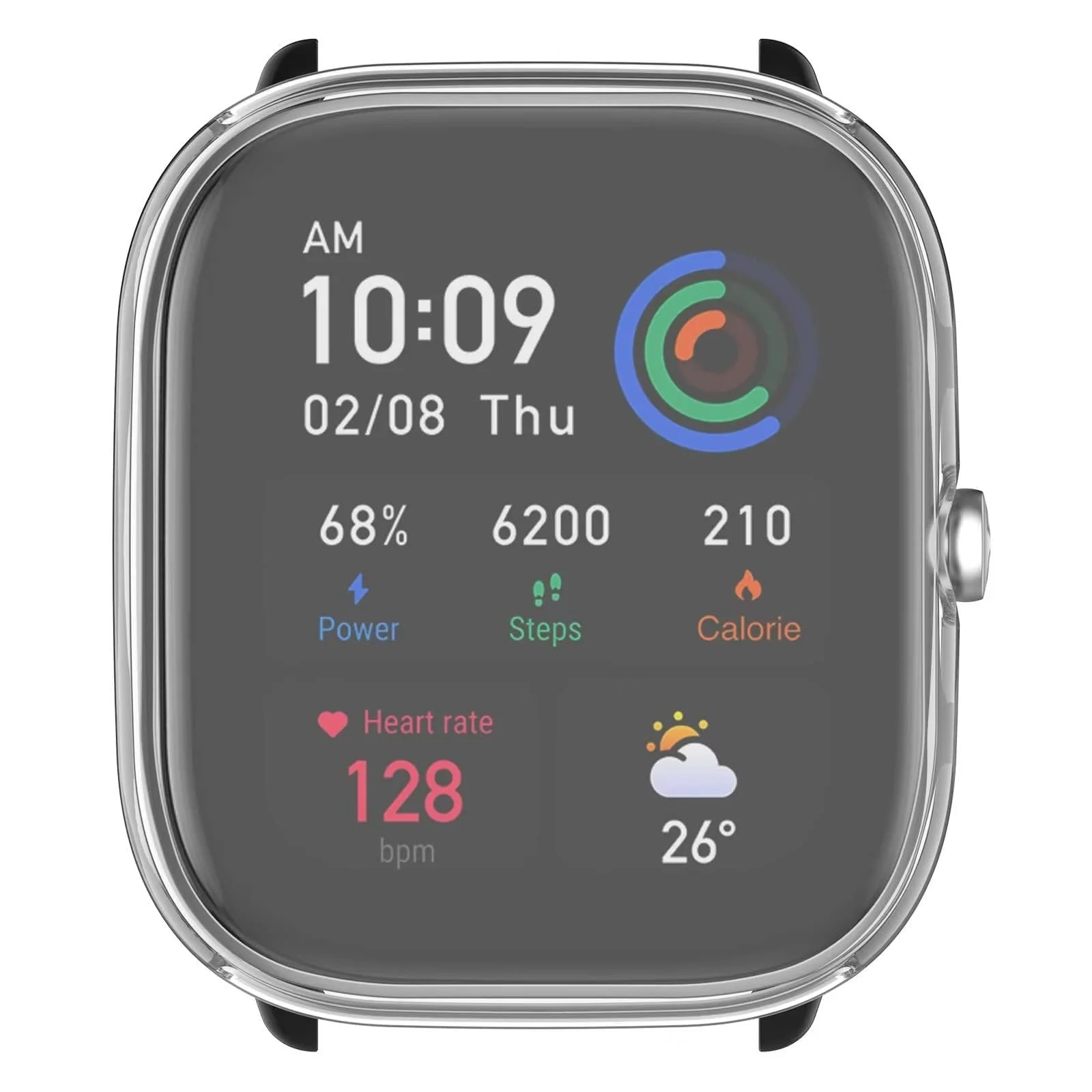 DL3 Mobilak Case Compatible with Amazfit GTS 4 Mini (Not for GTS4) Case All-Around Screen Protector Watch Soft TPU Shockproof Cover Slim Guard Thin Bumper Shell Protector - Clear