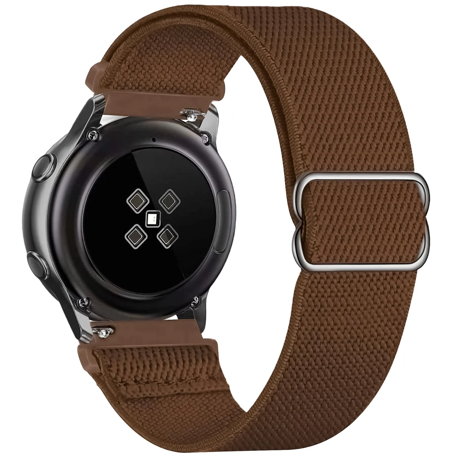 DL3 Mobilak Strap Nylon Loop 22MM Band For Xiaomi Redmi Watch 5 Active/5 Lite/Samsung Galaxy Watch 3 45mm/Watch 46mm/Gear S3/For Huawei watch GT5 GT4 GT3 GT2 GT 46MM/GT2E/GT2 Pro/GT 3 Pro/GT5 Pro - Brown