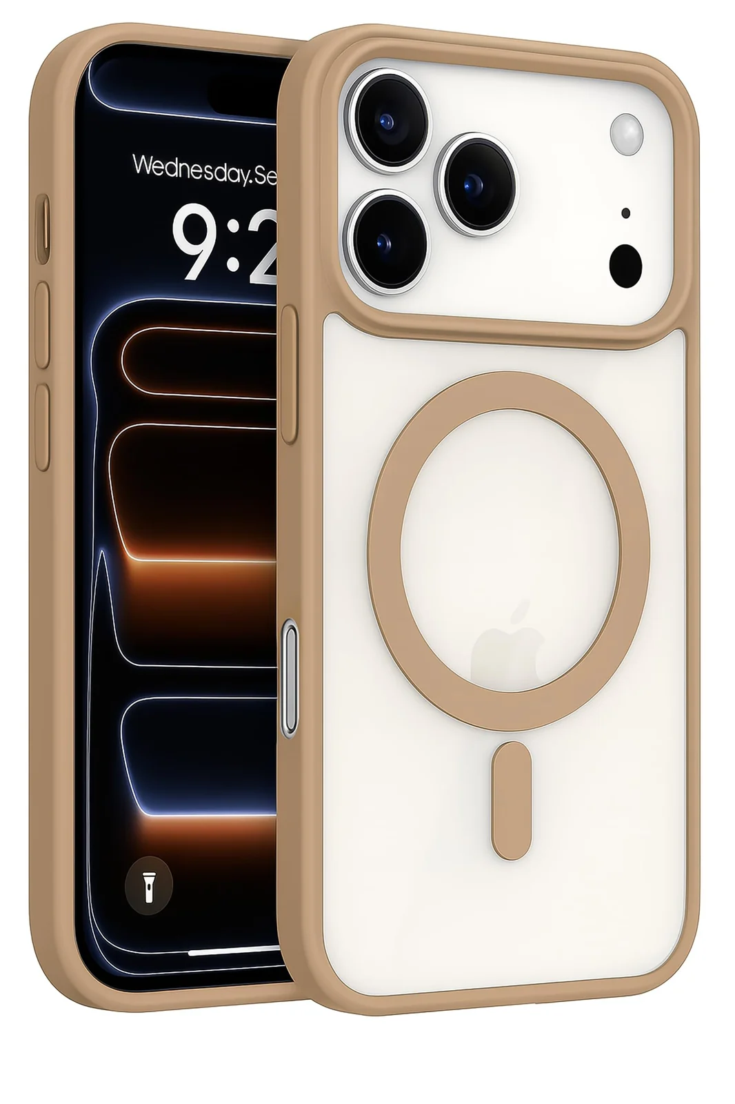 DL3 Mobilak Translucent Matte Case for iPhone 17 Pro Max 6.9-Inch Compatible with, Compatible with MagSafe accessories, Shock-absorbing protection, Scratch-resistant surface - Desert
