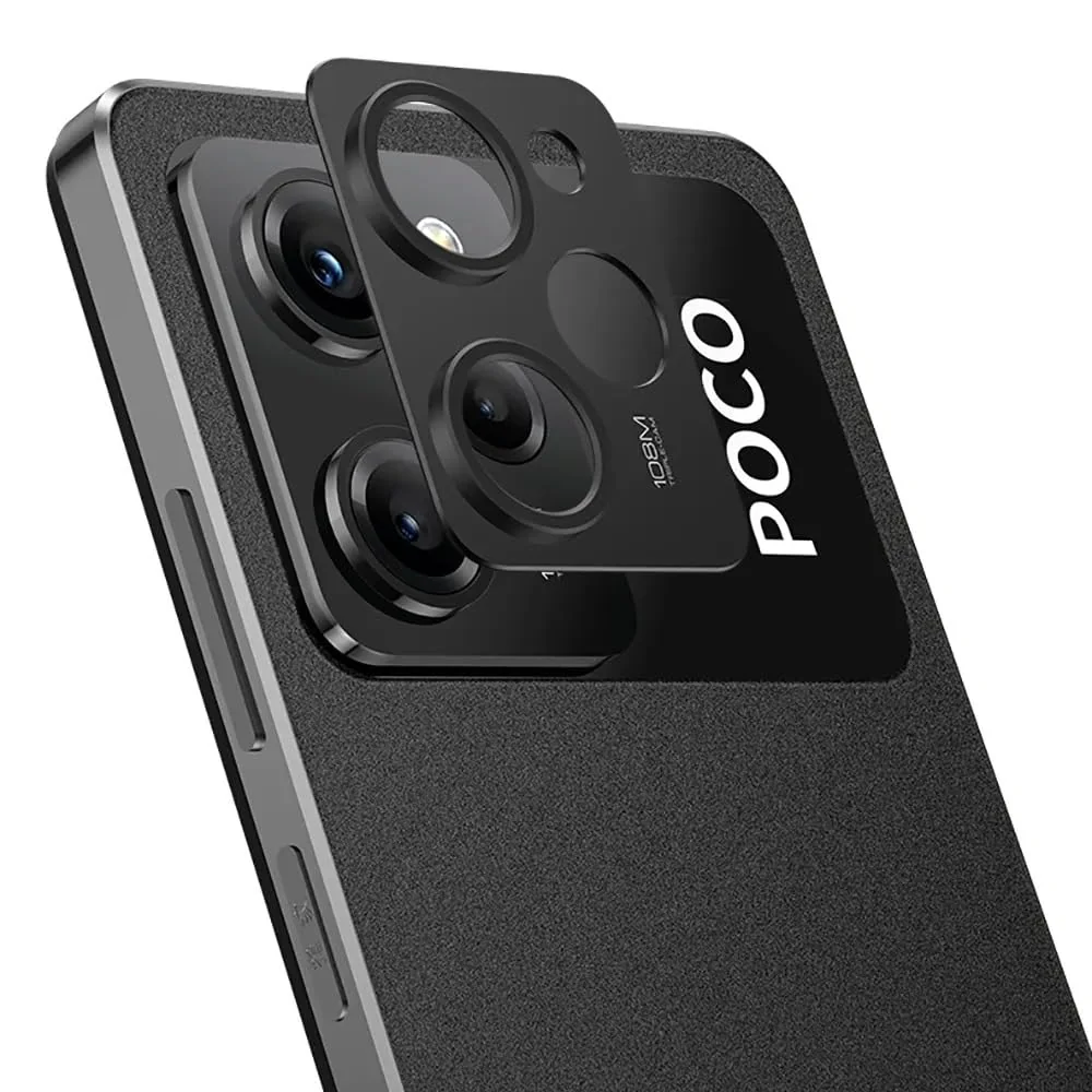 DL3 Mobilak Xiaomi Poco X5 Pro 5G Camera Protector Tempered Glass Screen Protector HD [Full Coverage][Anti-Scratch] Drop Protection Ultra Clear/Thin Lens Protector Case - Black
