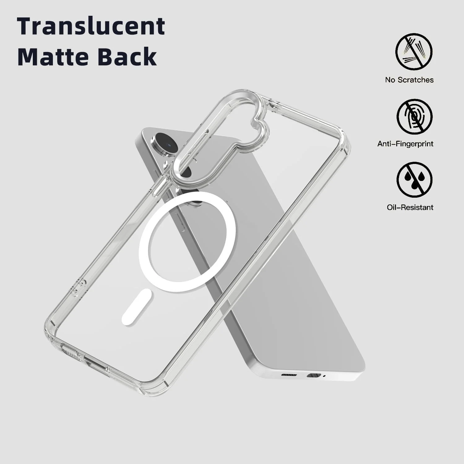DL3 MOBILAK for Samsung Galaxy S25 FE 5G Case Clear [Compatible with MagSafe] Slim Magnetic Clear Bumper Case for Enhanced Protection and Style