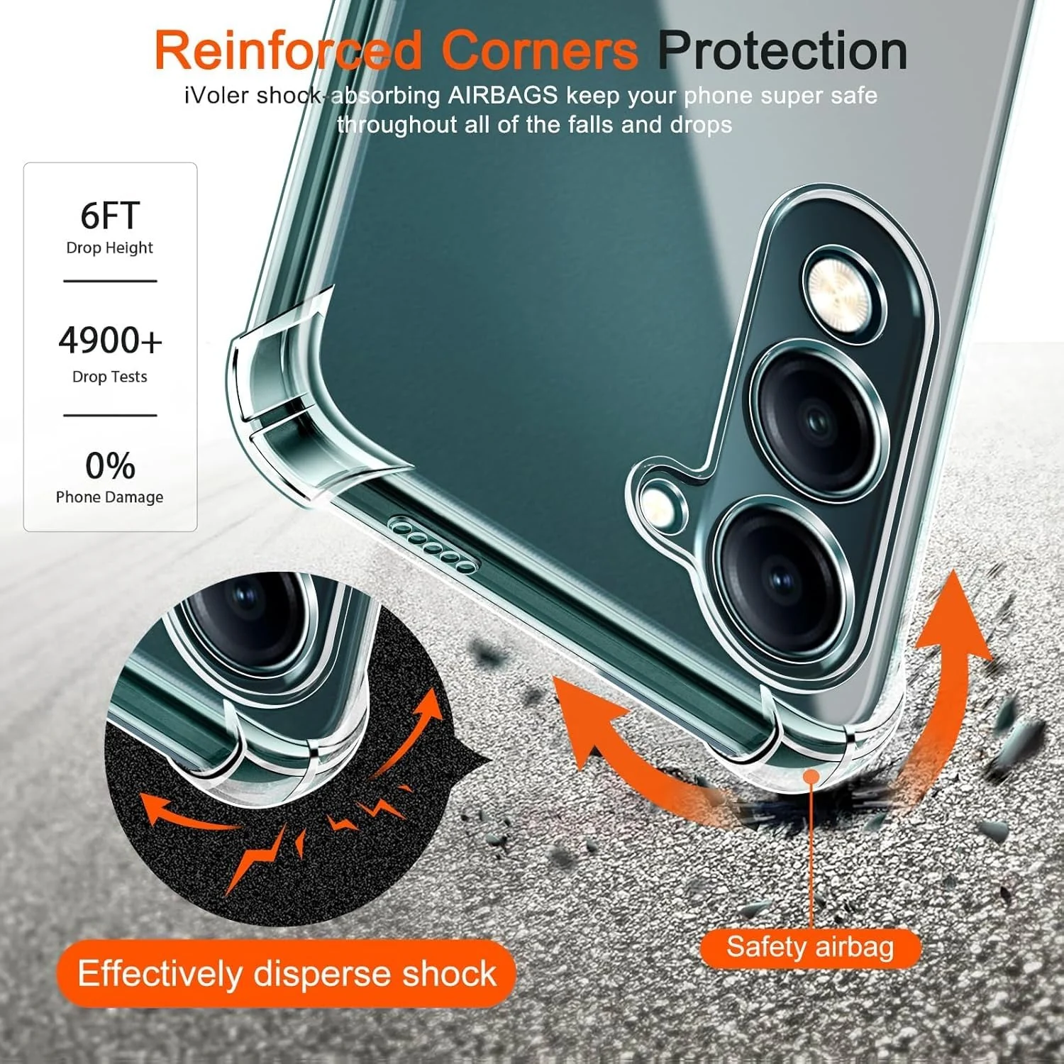 DL3 Mobilak Clear TPU Case for vivo Y29s 5G / vivo Y04, Camera protection, Shock-absorbing protection, Scratch-resistant surface - Clear