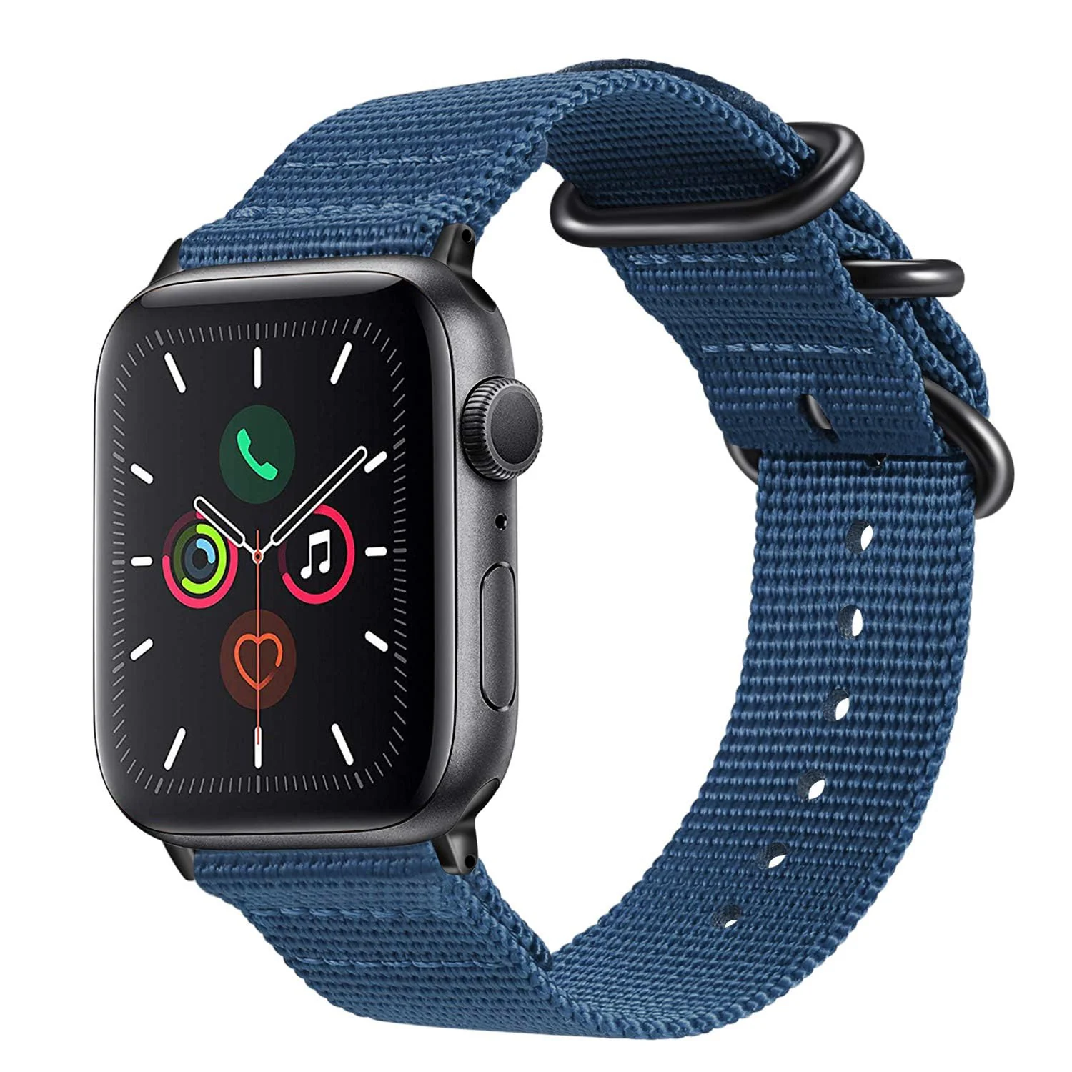 DL3 Mobilak Nylon Solo Loop Stretchy Straps For Apple Watch Band 49mm 45mm 44mm 42mm 41mm 40mm 38mm, Elastic Wristbands for iwatch Series 8 Ultra 7 6 5 4 3 2 1 Se (B. , 42MM/44MM/45MM/49MM) - B.Blue