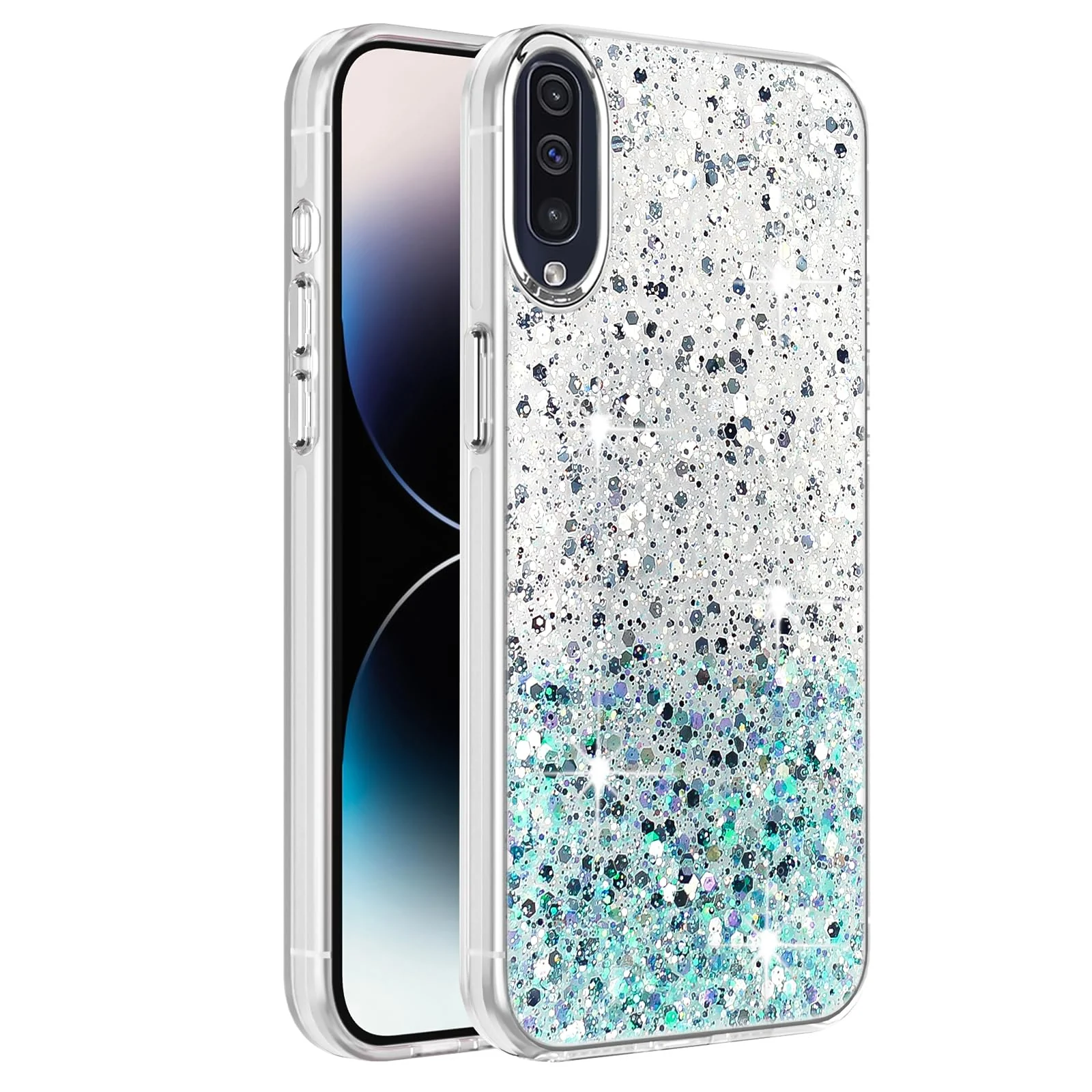 Samsung Galaxy A50 / A30S / A50S — DL3 Mobilak Glitter Protective Case for Samsung Galaxy A50 / A30S / A50S, Supports wireless charging, Camera protection, Shock-absorbing protection