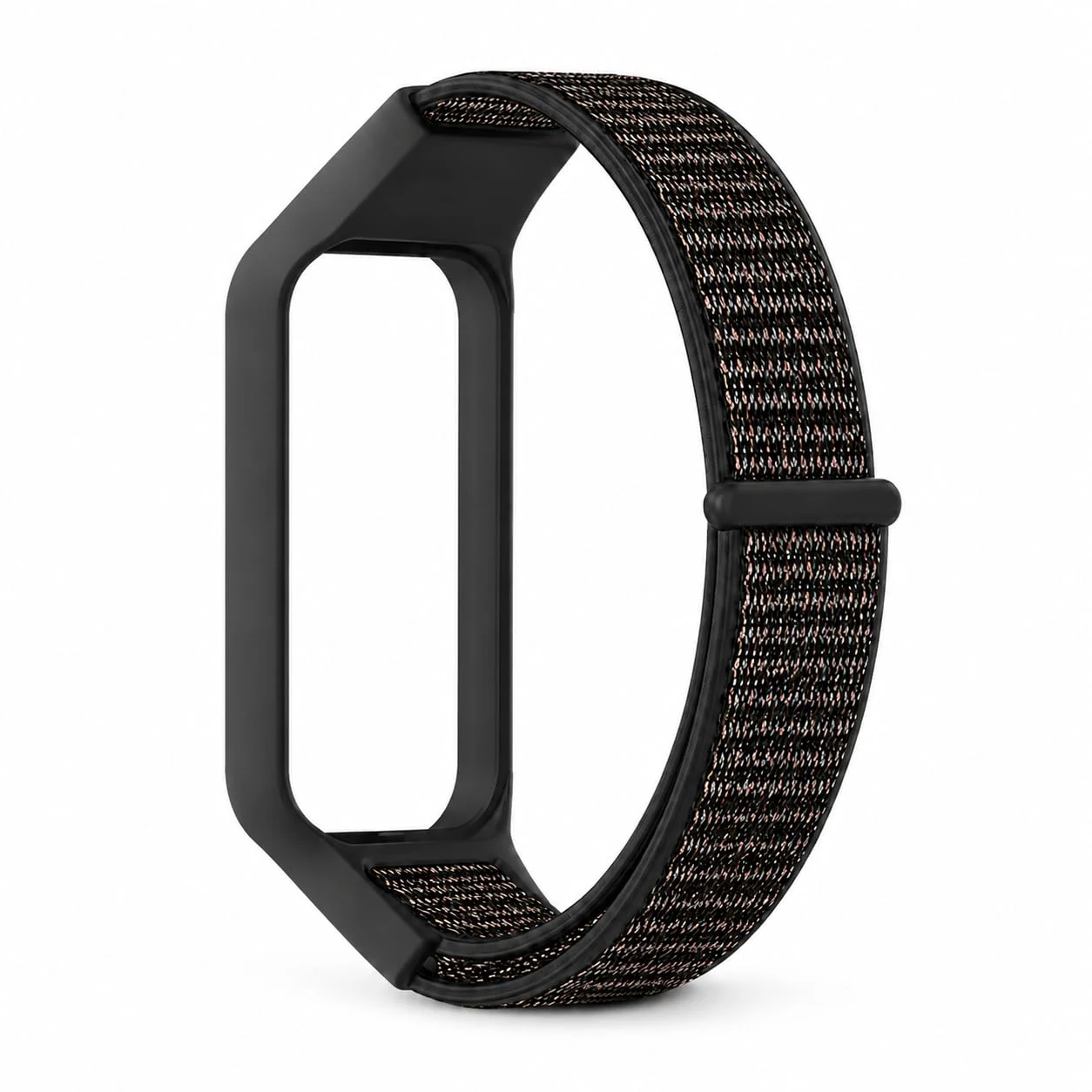 DL3 Mobilak Nylon Strap for Redmi Smart Band 2 / Xiaomi Smart Band 8 Active, Sports Bracelet and Replacement Strap Soft Breathable for Xiaomi Mi Band 8 Active/Redmi Band 2 for Men Women - Official Black