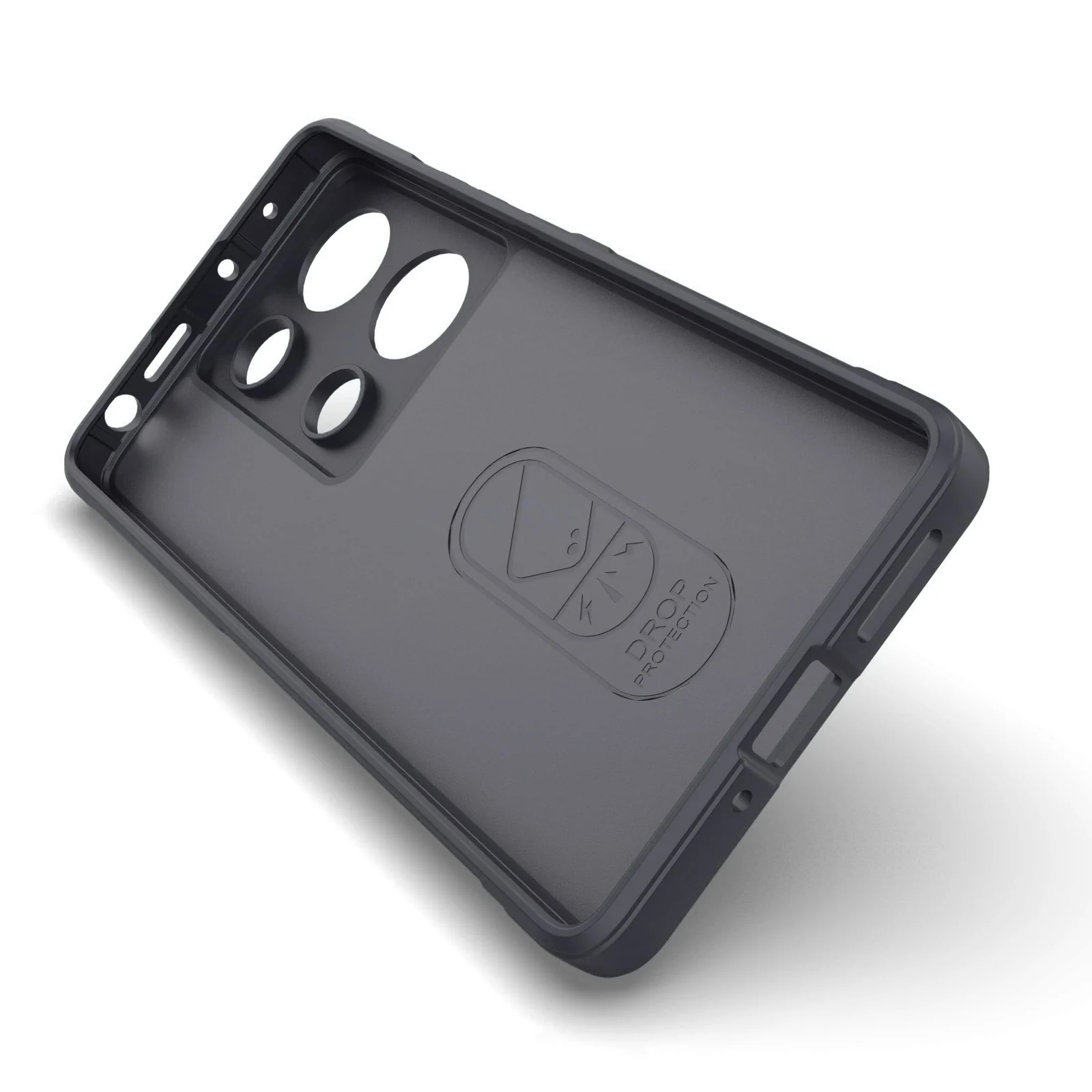 DL3 Mobilak Rugged Protective Case for Xiaomi Redmi Note 13 Pro 4G / Poco M6 Pro 4G, Camera protection, Shock-absorbing protection, Non-slip grip - Dark Gray