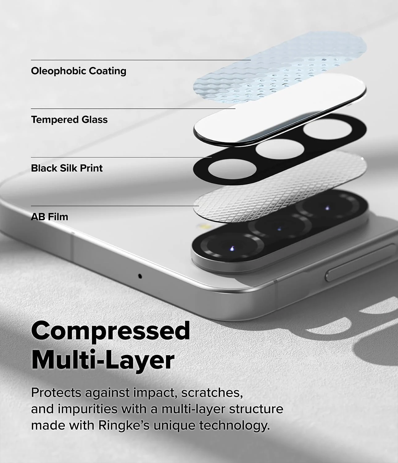 DL3 Mobilak Camera Lens Protector for Samsung Galaxy A56 / A36 / A26 Accessories, 9H Tempered Glass Metal Individual Ring Camera Cover Screen Protector, Case Friendly, Anti Scratch - Black
