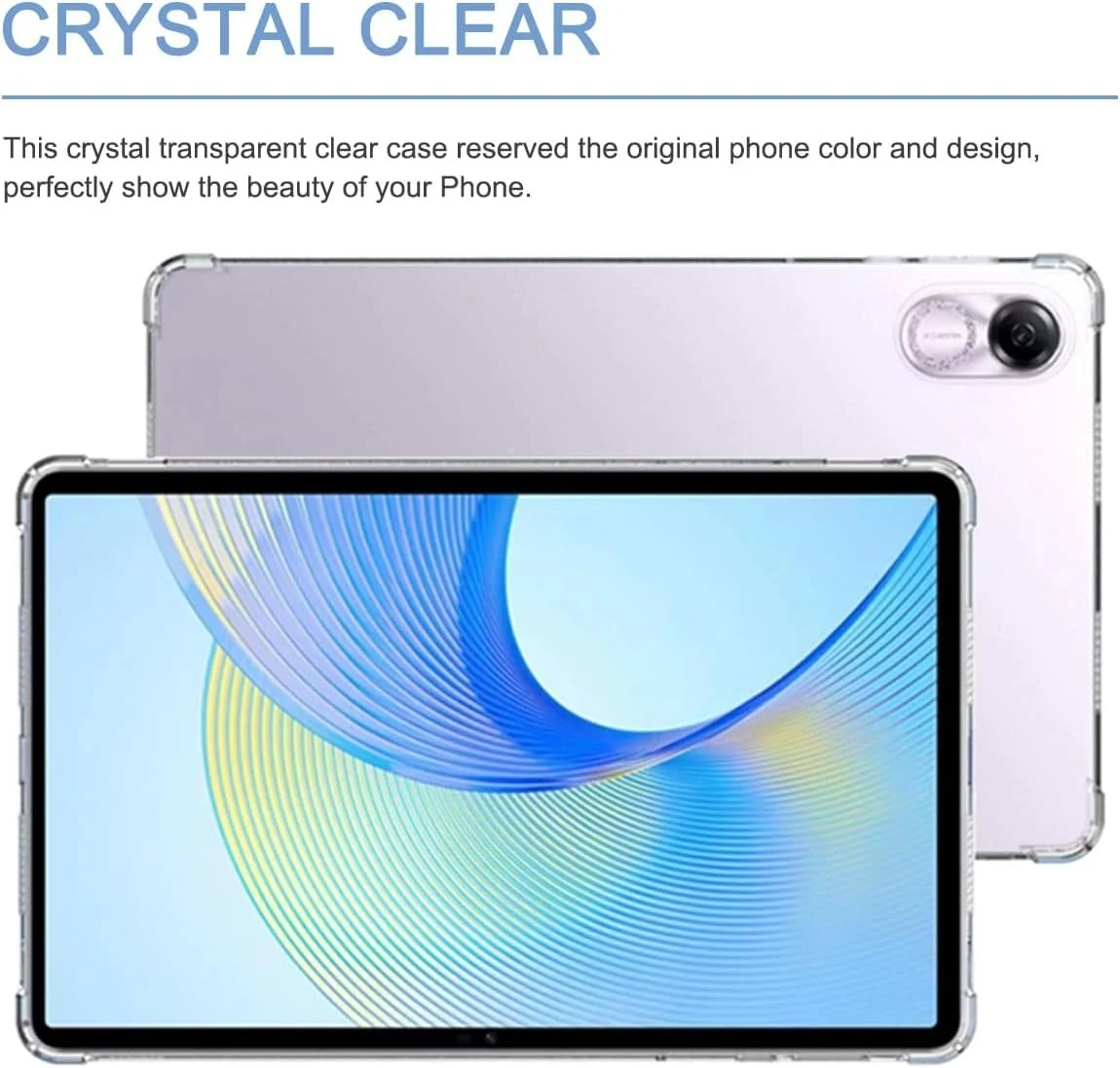 DL3 Mobilak Case For Honor Pad X9 Honor Pad X8 Pro 11.5 inch, Ultra Thin Silicone Shockproof Back Shell HD TPU Protective Cover - Clear