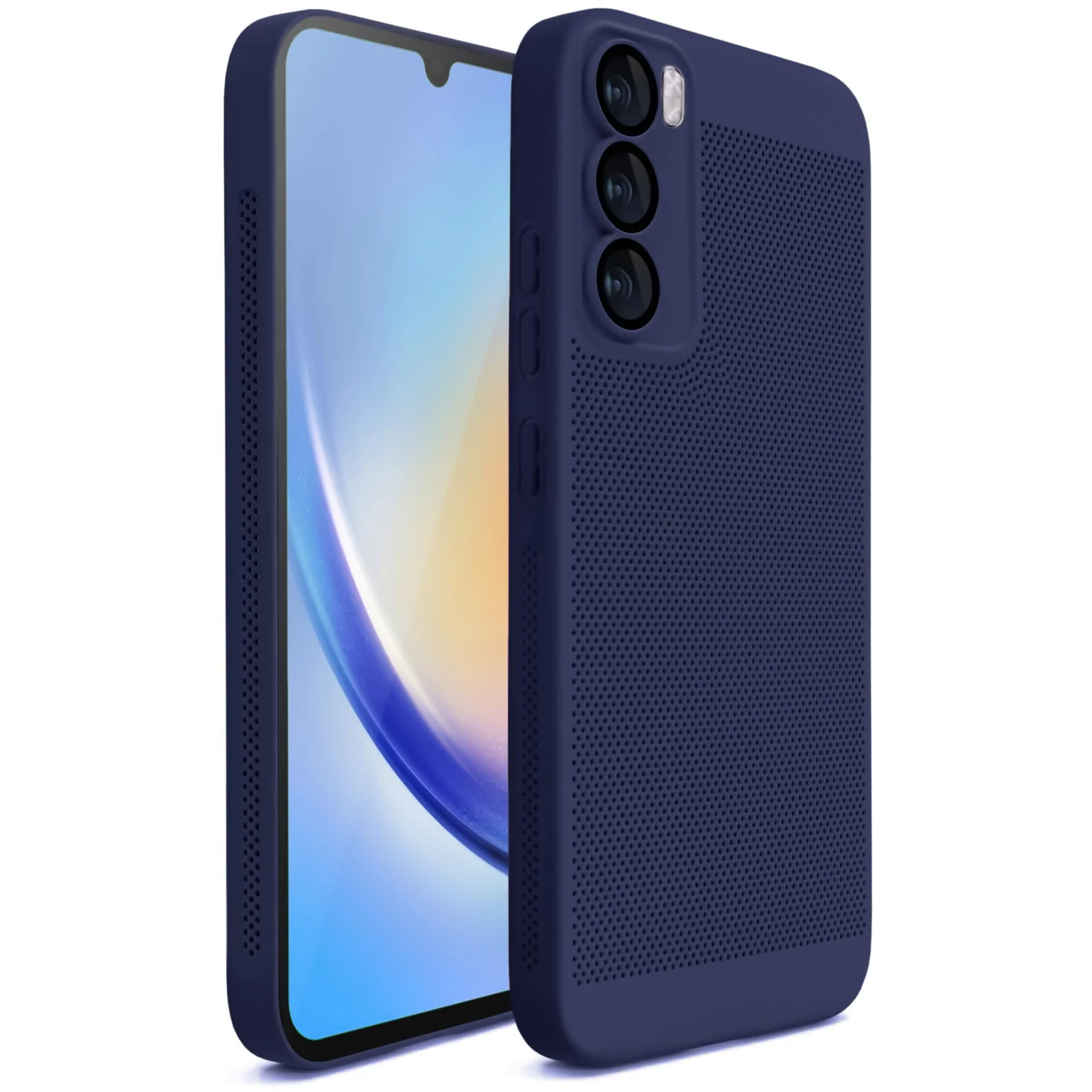 Oppo Reno12 5G Heat Dissipation Case with Built-in Camera Lens Protector — DL3 Mobilak PC Protective Case for OPPO Reno12 5G, Supports wireless charging, Camera protection, Shock-absorbing protection