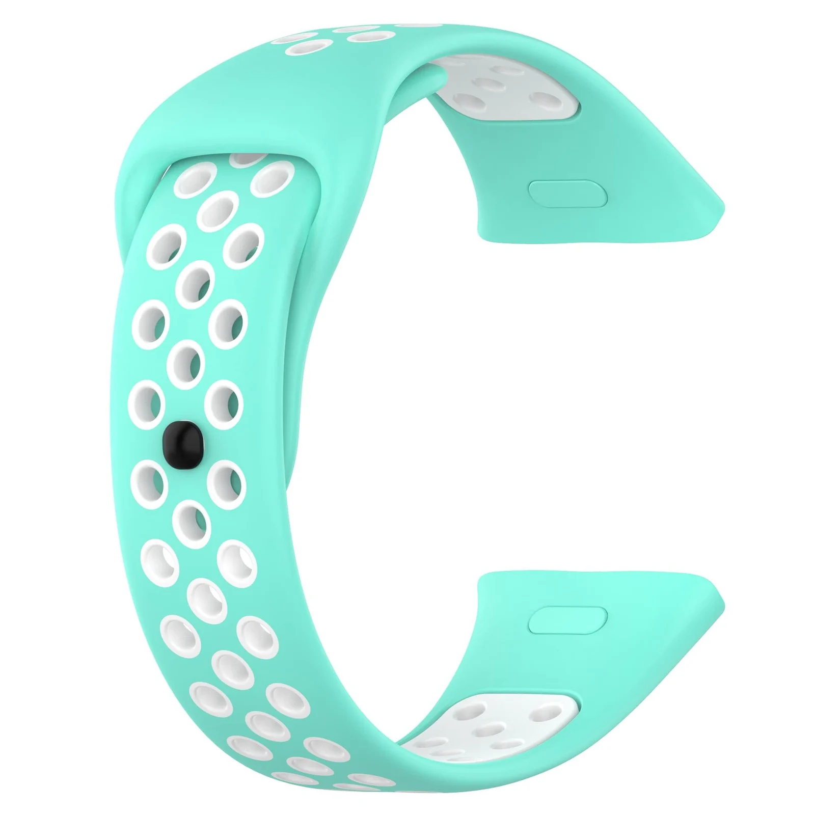 DL3 Mobilak Strap For Xiaomi Redmi Watch 3 (Not for Redmi Watch 3 Lite/Active), [Breathable] Soft Silicone Strap, Two Tone Band, Silicone Replacement Strap - Black