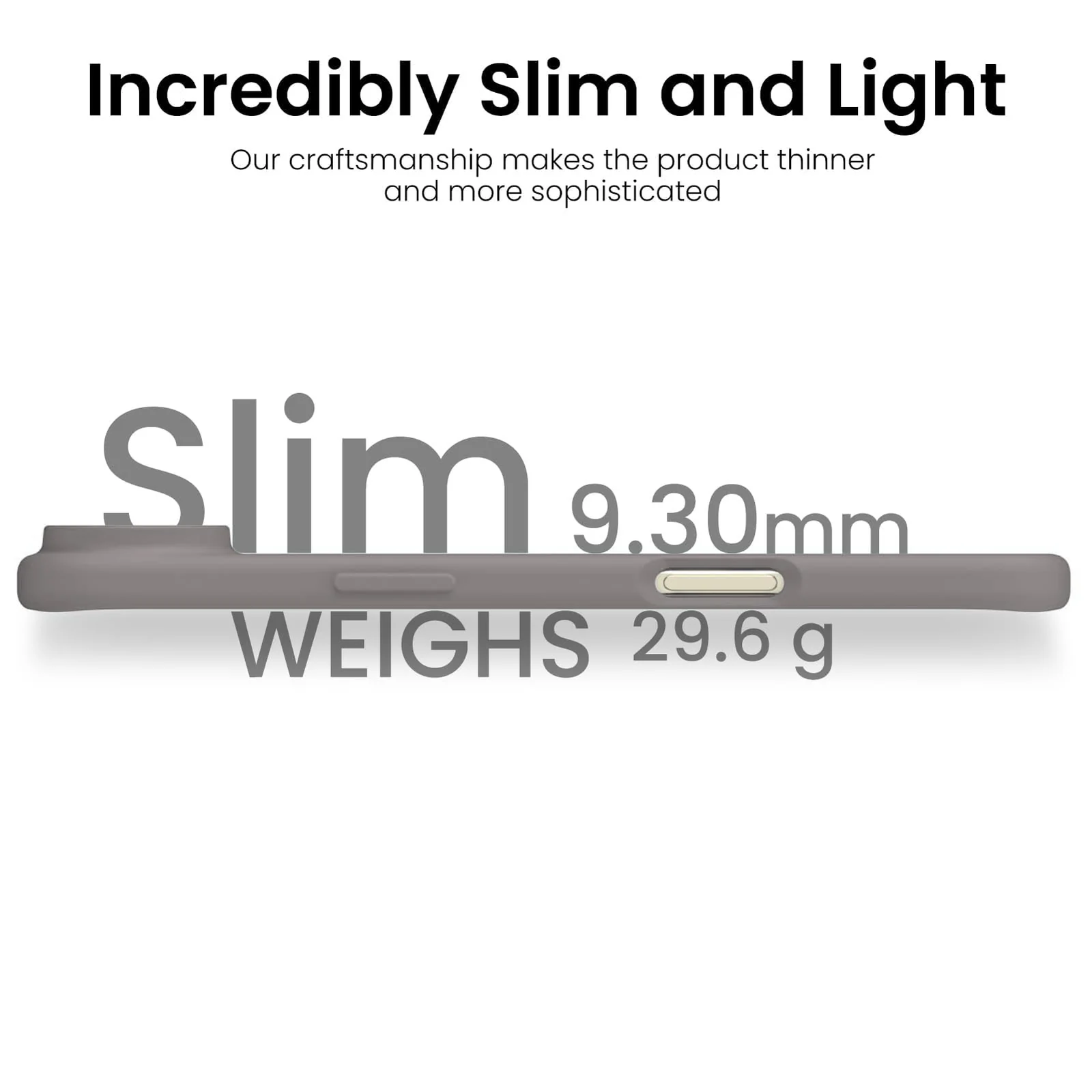 DL3 Mobilak Liquid Silicone Protective Case for iPhone 17 Air 6.5-Inch with Microfiber Lining and Shockproof Design - Gray