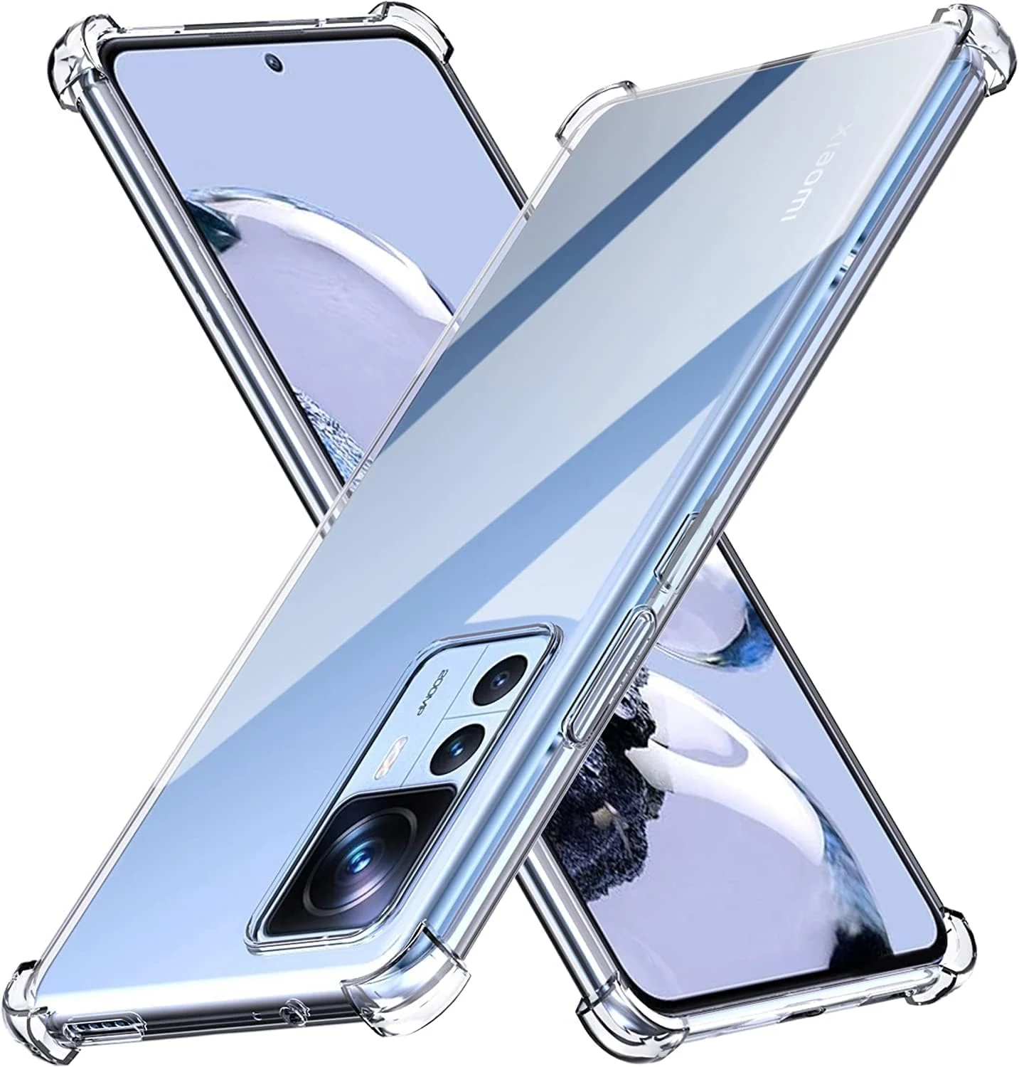 DL3 Mobilak Clear TPU Protective Case for Xiaomi Mi 12T - 12T Pro with Camera Protection and Shockproof Design - Clear