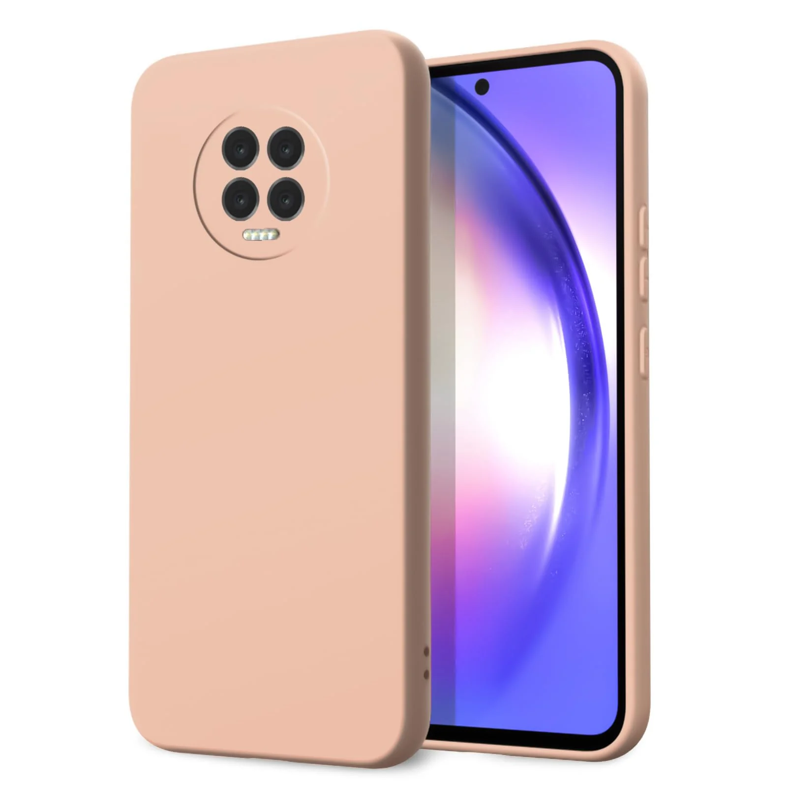 Dl3 Mobilak Infinix Note 7 Case,Soft Flexible Silicone Gel Rubber Bumper Cover,Slim Fit Full Body Shockproof Protective Phone Case (Light Purple)