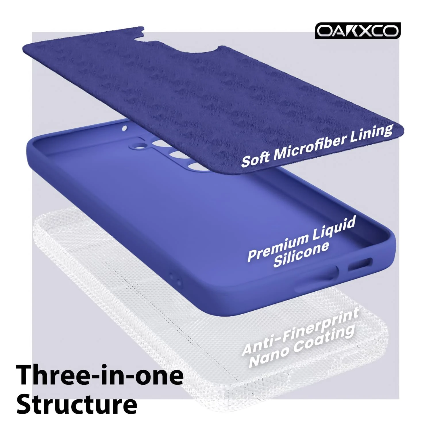 DL3 Mobilak Liquid Silicone Case for Samsung Galaxy Note 10, Shock-absorbing protection, Scratch-resistant surface, Soft microfiber lining - Light Blue