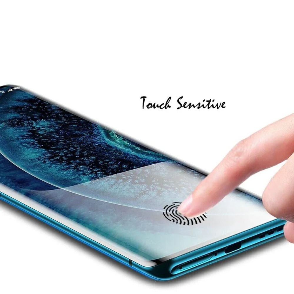 DL3 Mobilak OPPO Find X3 Pro Screen Protector [Liquid UV Tempered Glass] Full Screen adhesive [Sensitive Touch][Fingerprint Sensor Compatible] HD - Clear