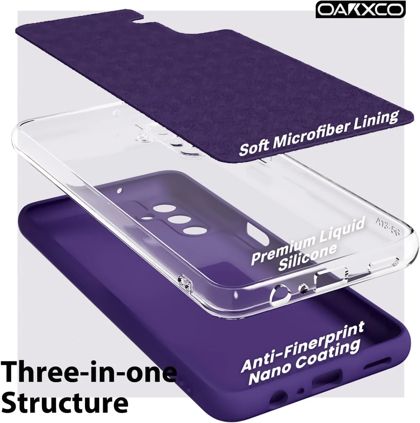 DL3 Mobilak Silicone Protective Case for Samsung Galaxy A35, Shock-absorbing protection, Scratch-resistant surface, Soft microfiber lining - Purple