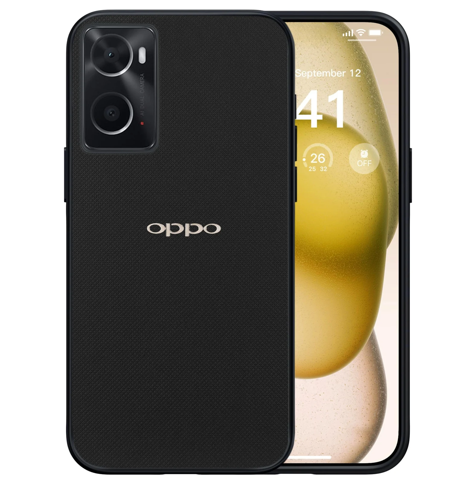 Dl3 Mobilak Compatible with Realme 9i / Oppo A96 4G / Oppo A76 / Oppo A36 Case Dual Layer Heavy Duty Cell Phone Protective Cover Shockproof Rugged with Non-Slip Textured - Green