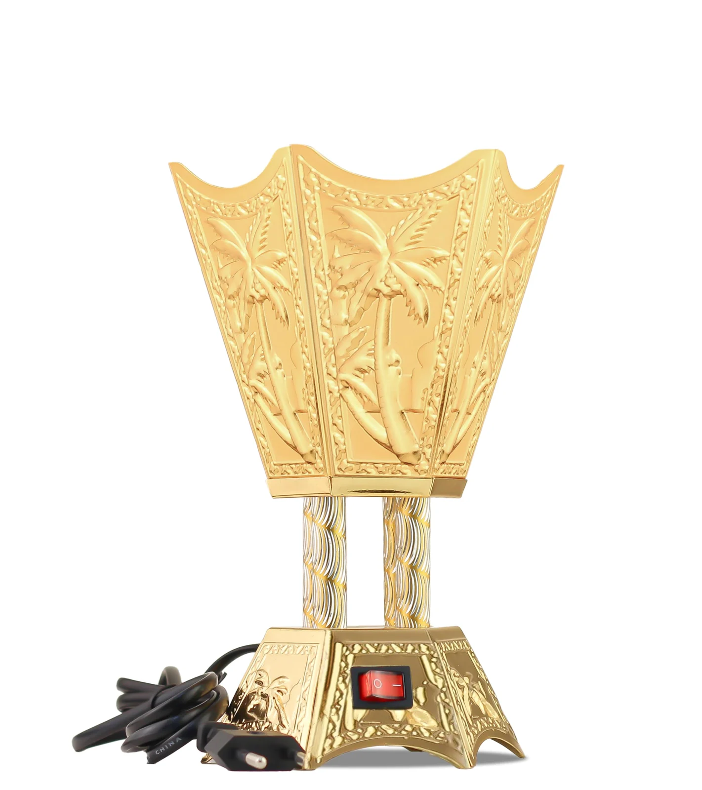 Mobigon Arabian Electric Incense Burners metal Vintage Arabic Burner, Middle Eastern Incense Holder- Electric Incense Burner Bakhoor Suitable For Arabian Oud, Home, Hotel Decor - Style 17