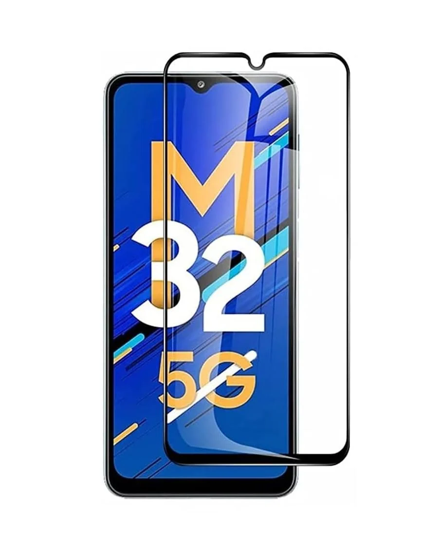 DL3 Mobilak 5D Full Glass Screen Protector For Samsung Galaxy A22 4G / Samsung M32 4G Black Frame - Clear