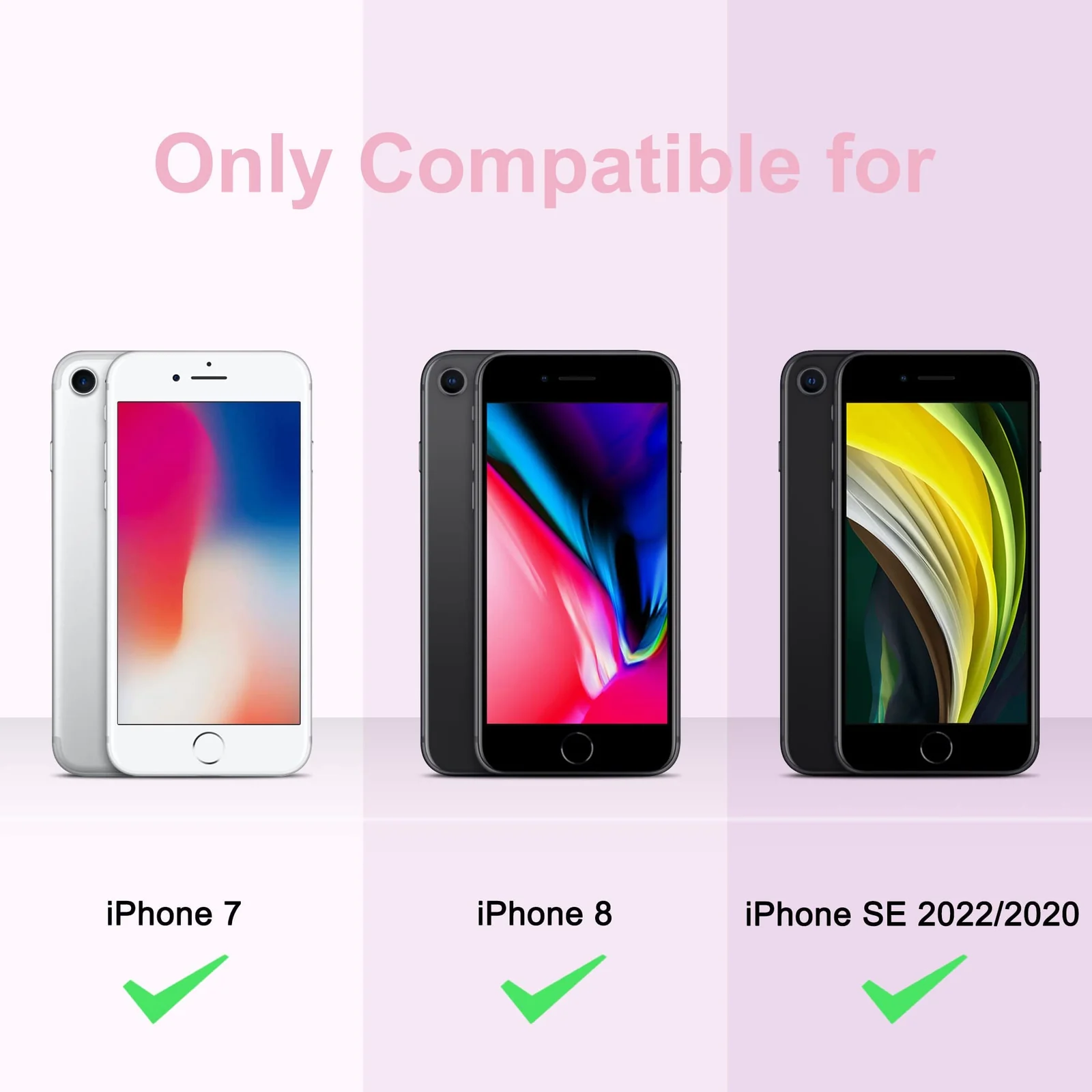 DL3 Mobilak Liquid Silicone Protective Case with Soft Microfiber Lining for iPhone SE 2022, SE 2020, iPhone 7, iPhone 8 - White