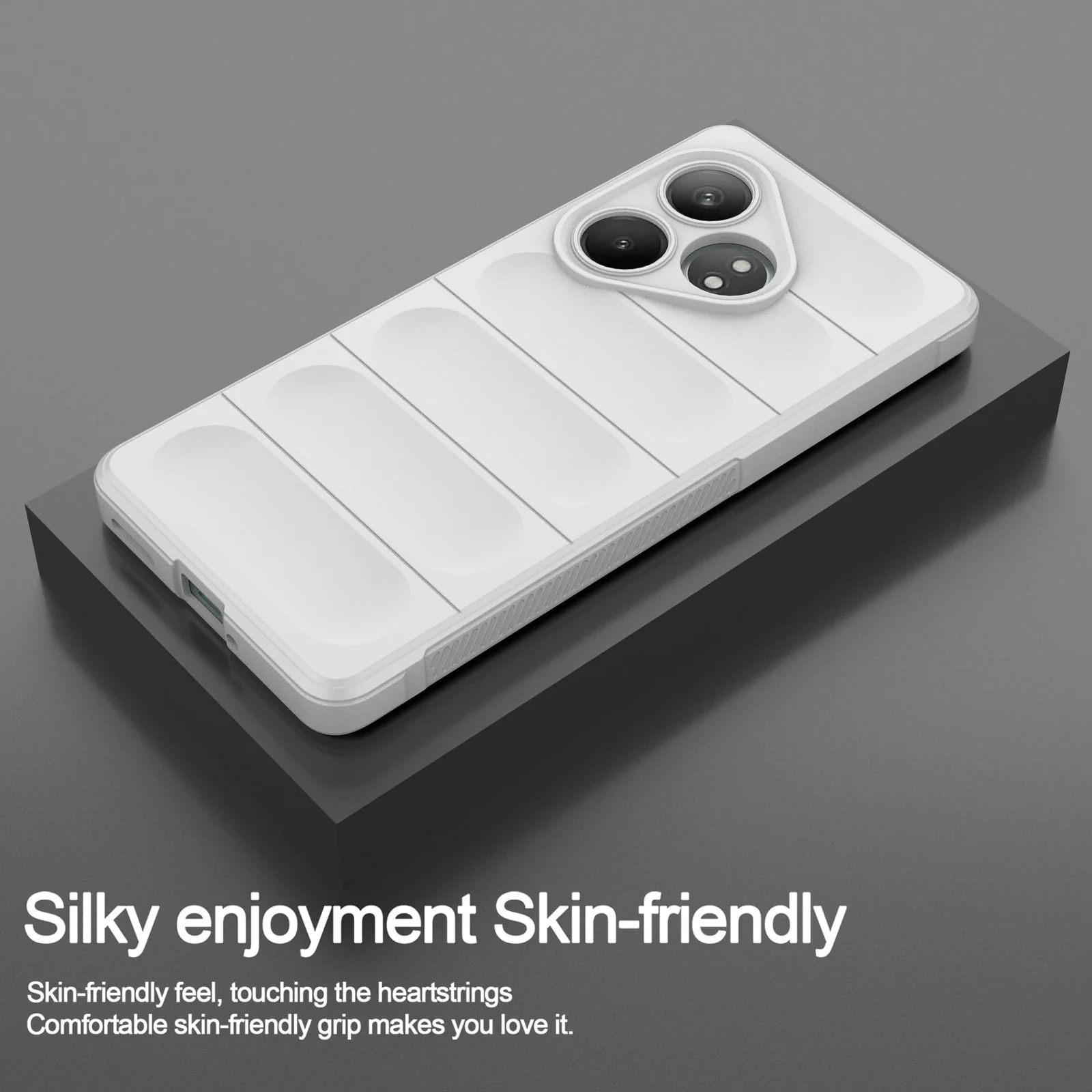 DL3 Mobilak Flexible Silicone and TPU Protective Case with Camera Protection for realme GT6 / GT Neo6 / GT Neo 6 SE / GT 6T - White