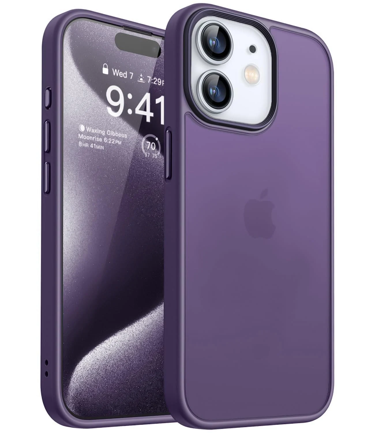 Dl3 Mobilak Matte Case for Apple iPhone 11, Shockproof Drop Protection, Frosted Translucent Matte Back Phone Cover, Anti-Fingerprint (Gray)
