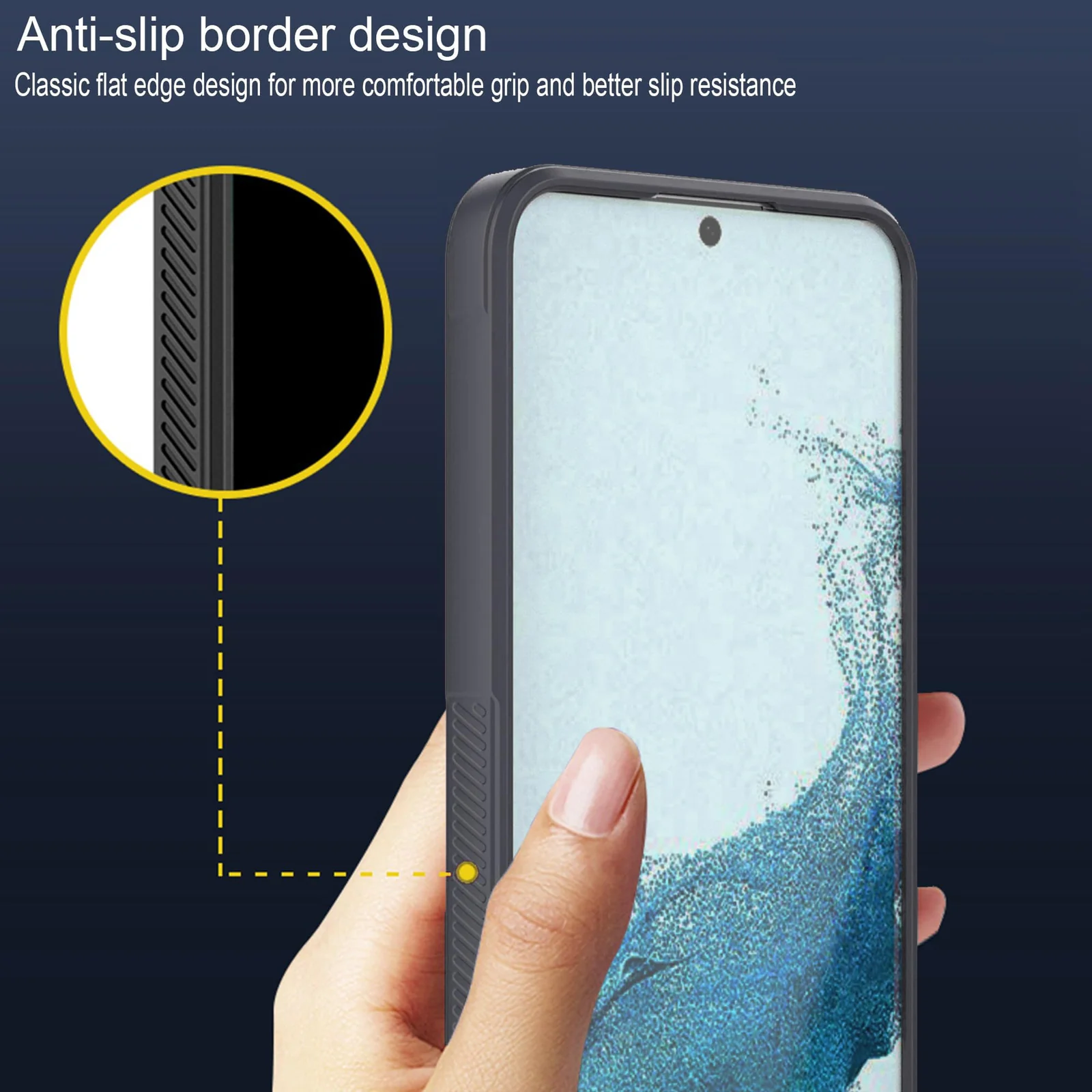 DL3 Mobilak Silicone Case for Samsung Galaxy A55 Heavy Duty Protective [Slim Fit] Shockproof Soft Flexible Protective Design Shock-Absorption TPU Cover With Camera Protection - Dark Gray