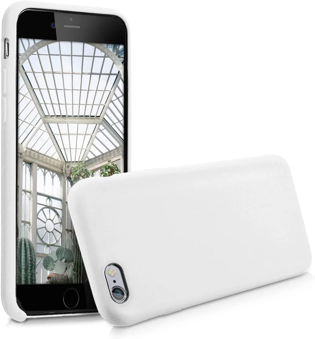 DL3 Mobilak Liquid Silicone Case for iPhone 6 / 6S, Shock-absorbing protection, Scratch-resistant surface, Soft microfiber lining - White