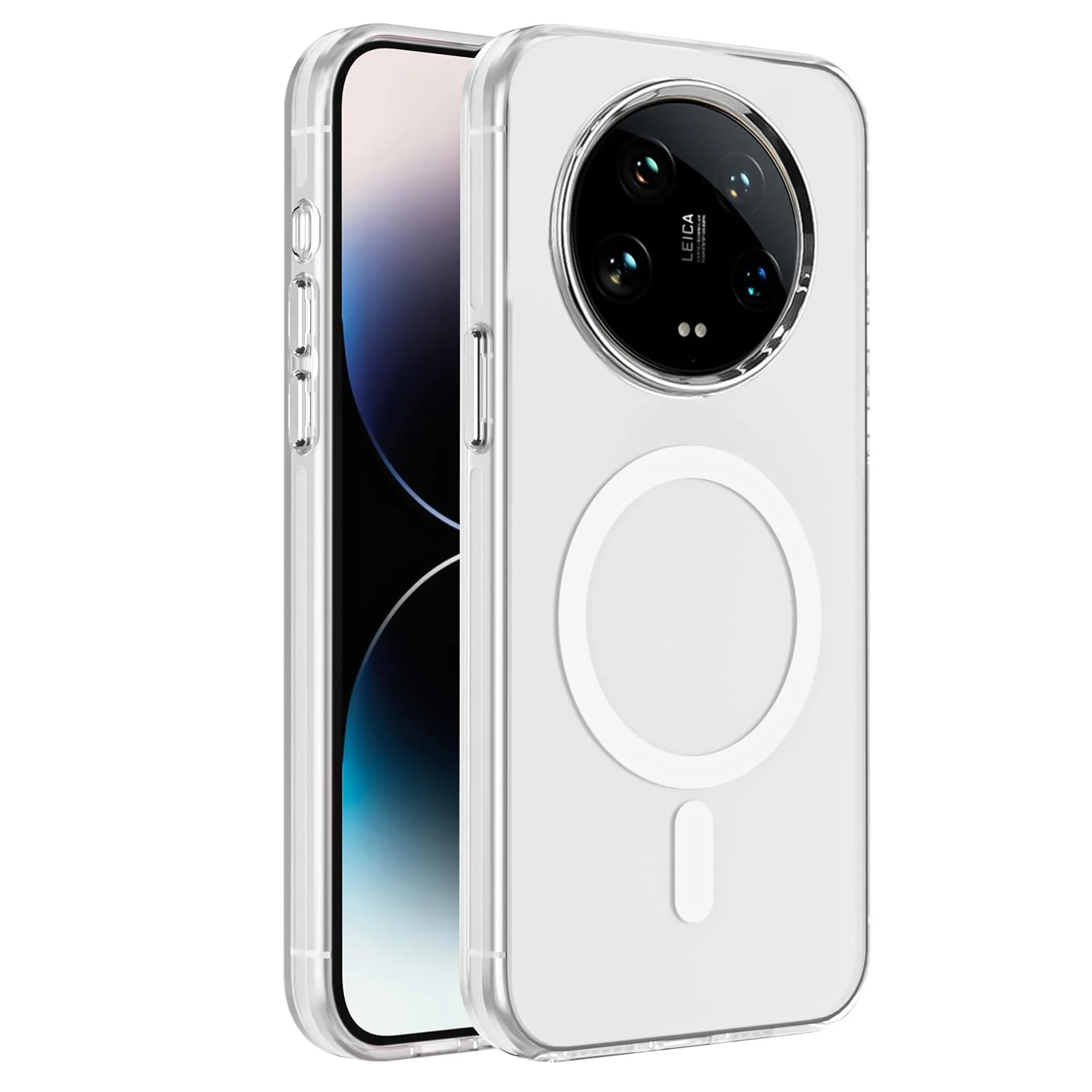 DL3 Mobilak Case For Xiaomi 14 Ultra Case Crystal [Not Compatible with MagSafe] Soft TPU Gel Case Flexible Silicone Anti-Scratch TPU Cover - Clear