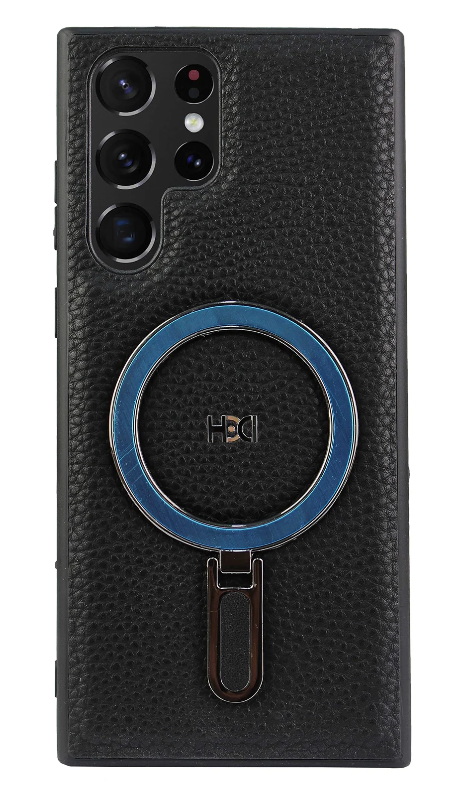 DL3 Mobilak Leather Protective Case for Samsung Galaxy S22 Ultra 5G [Compatible with, Compatible with MagSafe accessories, Shock-absorbing protection, Slim, lightweight profile - Black