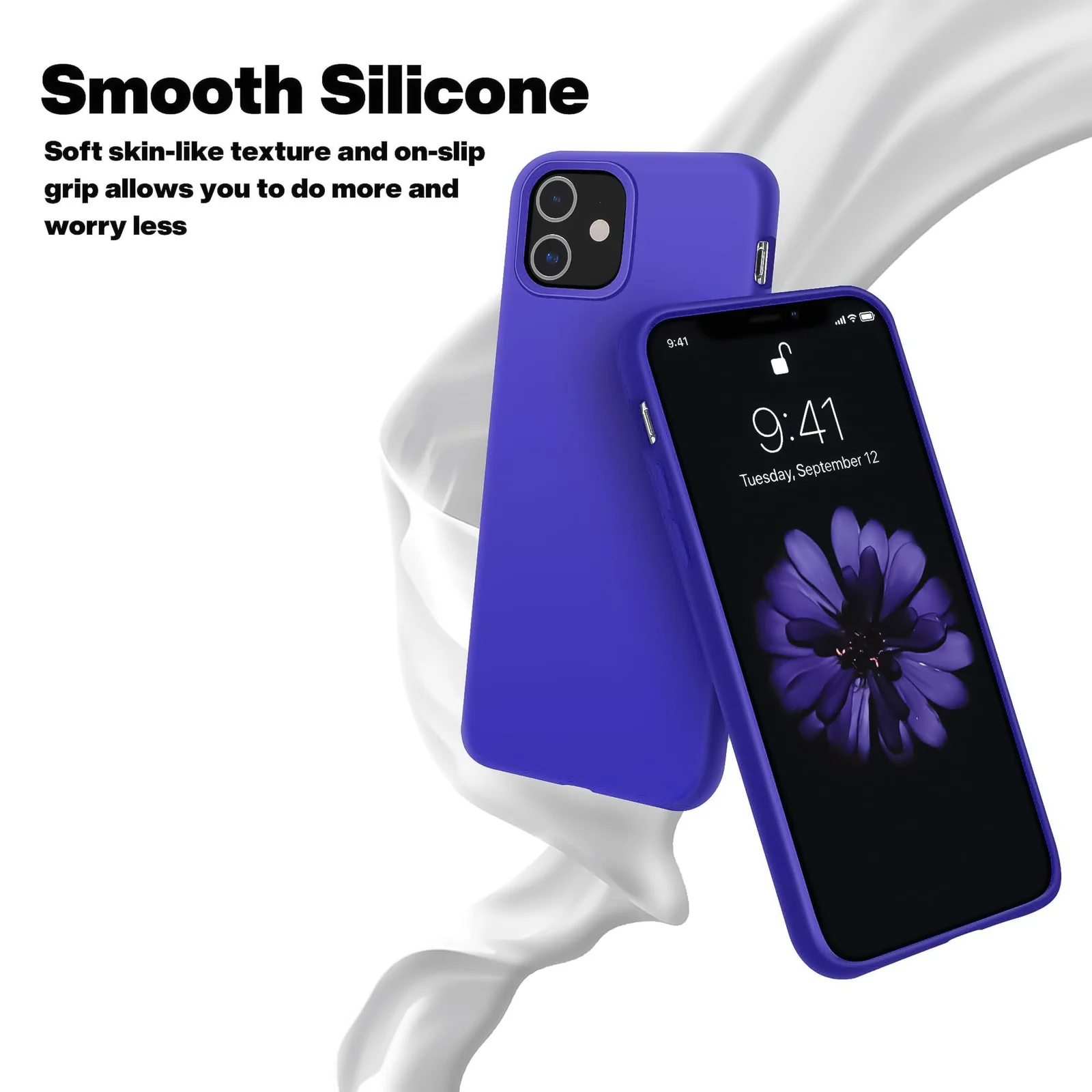 DL3 Mobilak Compatible with iPhone 11 (6.1 Inch) Case, Liquid Silicone Case, Full Body Protective Cover, Shockproof, Slim Phone Case, Anti-Scratch Soft Microfiber Lining - Pepsi