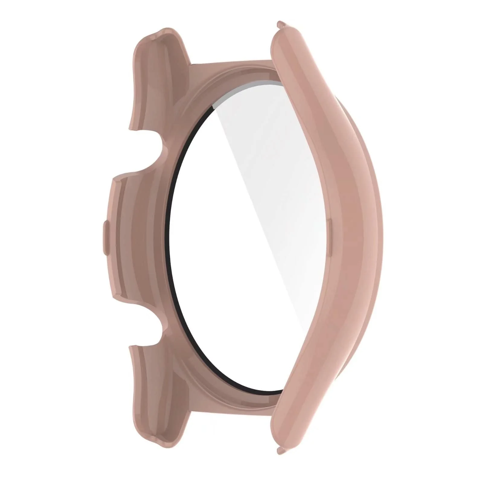 DL3 Mobilak Protective Case Compatible with Huawei Watch GT 2 46mm 9H Hardness PC Case Bumper Full Slim Protective Cover with Tempered Glass For Huawei Watch GT2 46mm - Pink