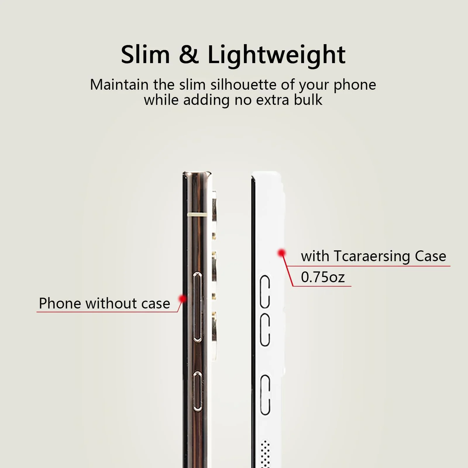 DL3 Mobilak Heat-Dissipation Hard PC Case with Built-In Camera Lens Protector for Samsung Galaxy S22 Ultra - White