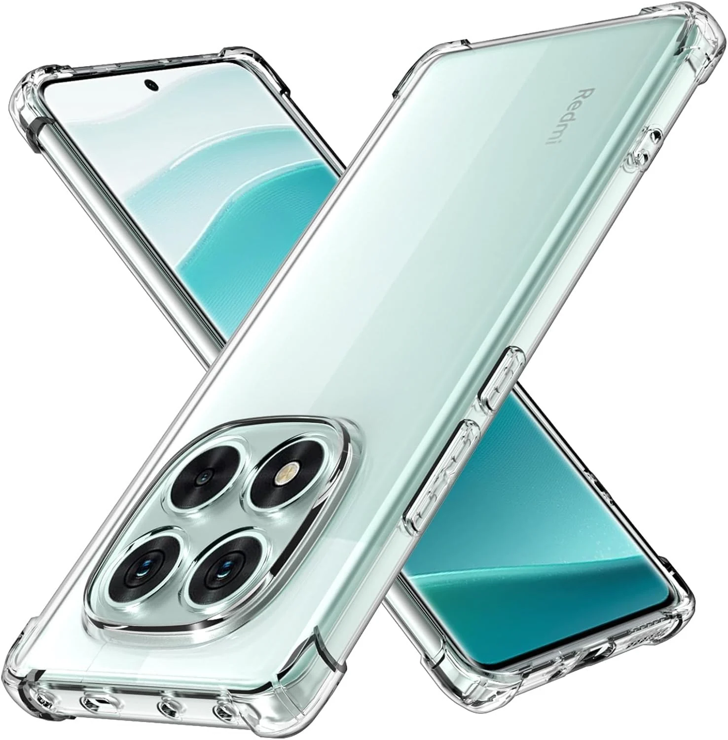 DL3 Mobilak Clear TPU Case for Xiaomi Redmi note 14 pro 4G, Camera protection, Shock-absorbing protection, Scratch-resistant surface - Clear