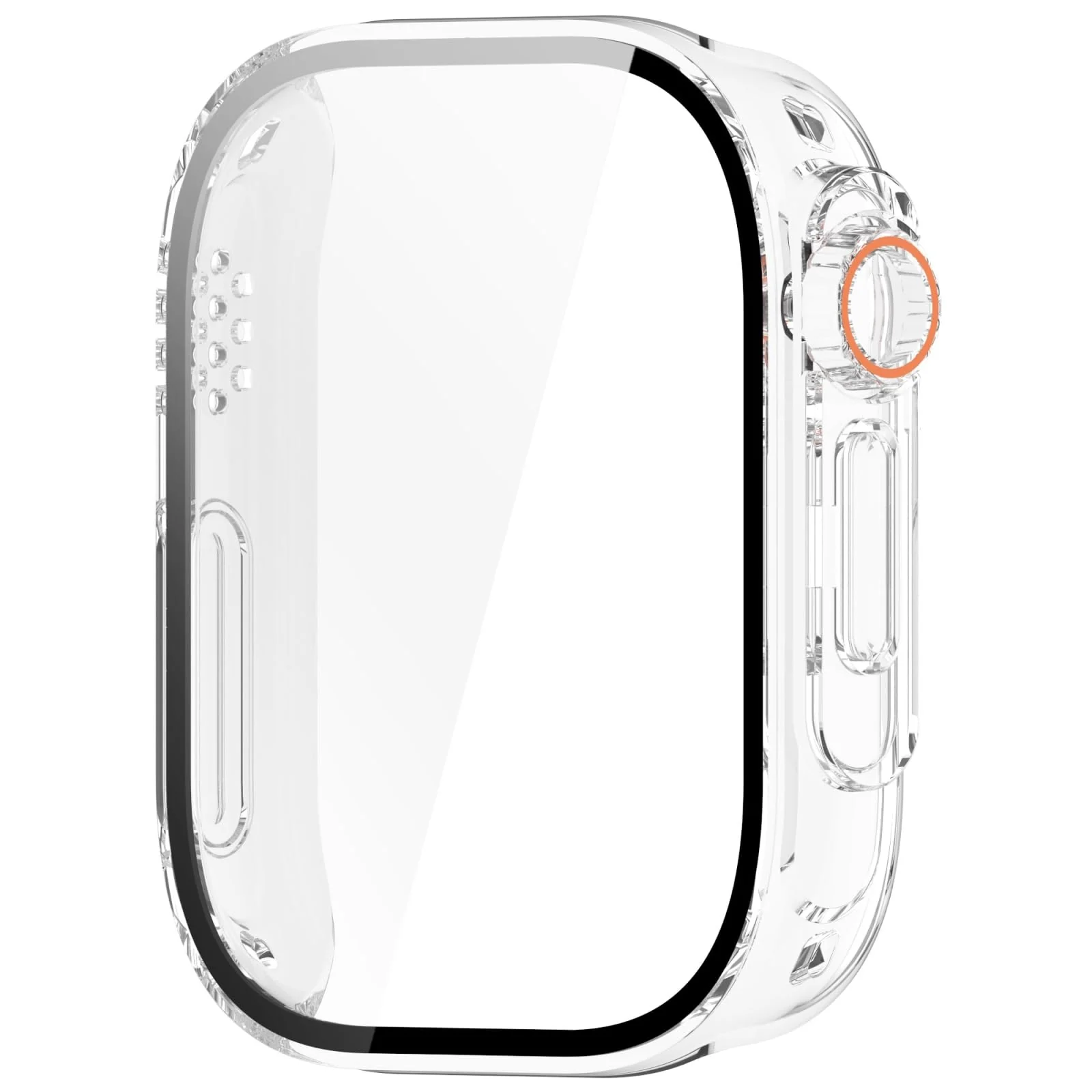 DL3 Mobilak for Xiaomi Redmi Watch 5 Lite Case Screen Protector, [Looks Like iWatch Ultra Case] Built-in Tempered Glass Screen Unique Design Case Cover for Redmi Watch 5 Lite - Clear
