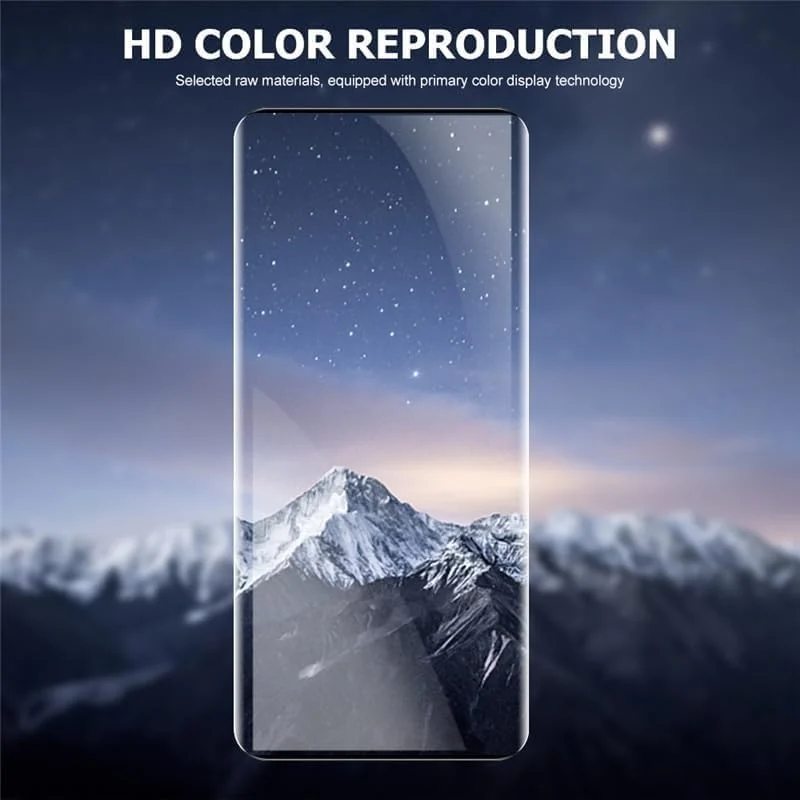 DL3 Mobilak Full Glass Screen Protector For Google Pixel 8 Pro UV Tempered Glass Full Glue Cover Screen Protector For Fingerprint Unlock Screen Glass Film - Clear