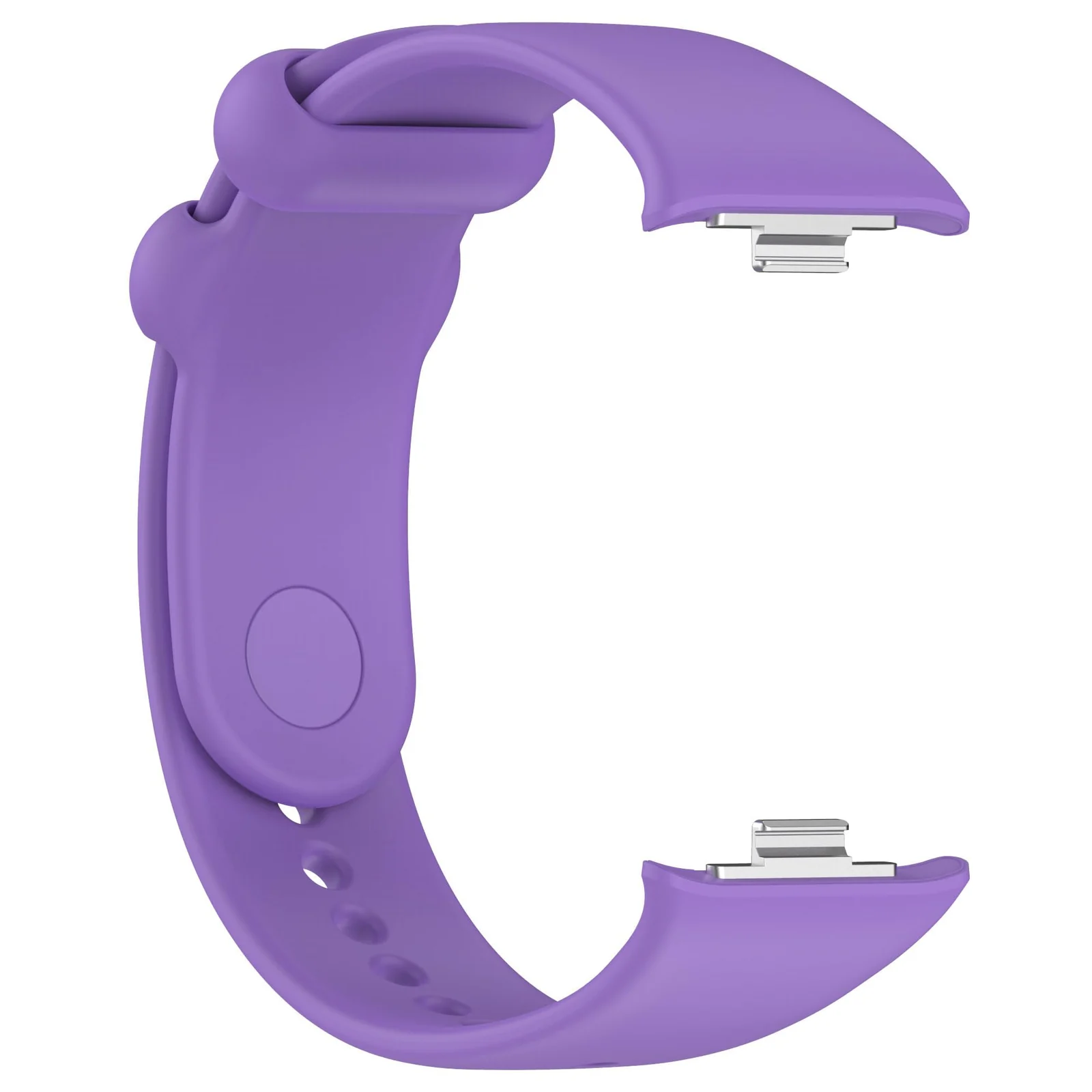 DL3 Mobilak Sport Strap Compatible with Xiaomi Redmi Watch 4/ Xiaomi Band 8 pro, Soft Silicone Sports Wristband for Men Women, Double Ring Adjustable Replacement - Purple