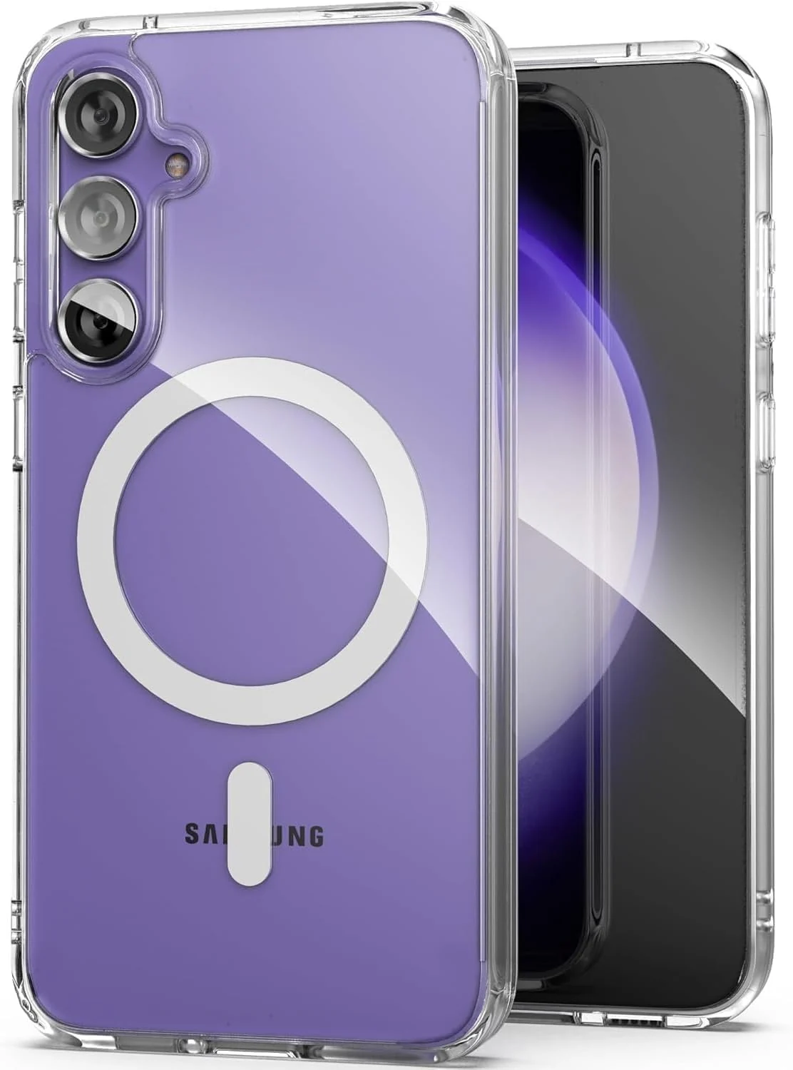 DL3 Mobilak for Samsung Galaxy S24 FE Case [Compatible with MagSafe] [Strong Magnet] [Non-Yellowing] Magnetic Slim Thin Bumper Phone Cover, Lightweight, and Durable - Clear