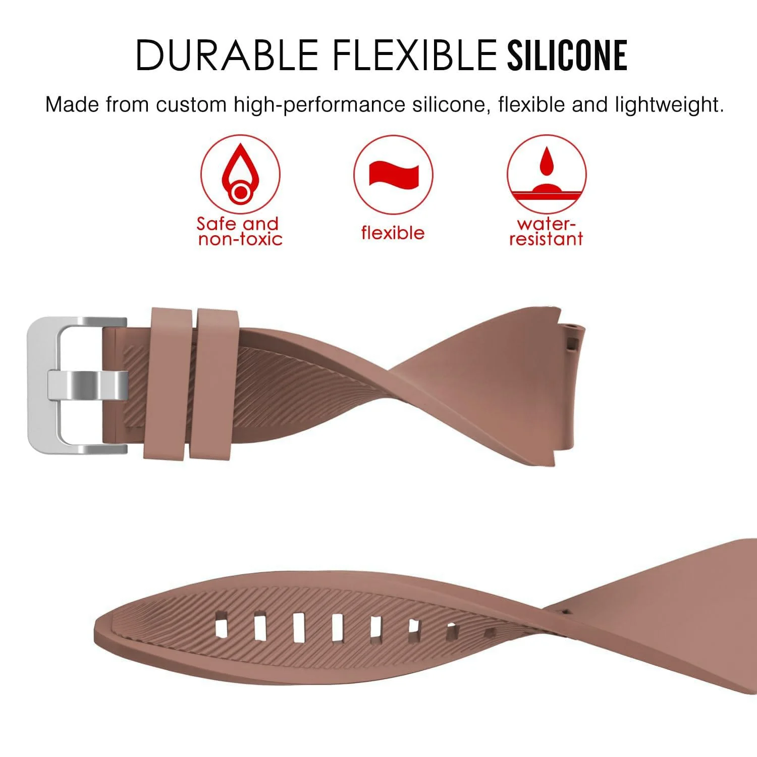 DL3 Mobilak Silicone Sport Band 22MM Xiaomi Redmi Watch 5 Active/5 Lite/Samsung Galaxy Watch 46mm/Watch 3 45mm/Gear S3/Huawei watch (GT6 GT5 GT4 GT3 GT2 GT 46MM)/GT2E/GT5 Pro/GT 6 Pro/Amazfit GTR 3/4 - Desert