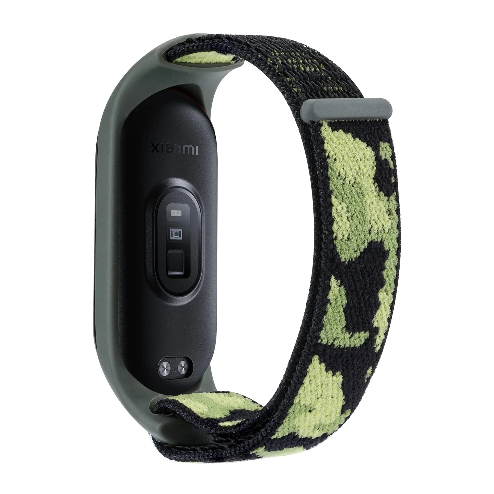 DL3 Mobilak Nylon Band for Xiaomi Mi Band 7/Mi Band 6/Mi Band 5/Mi Band 4/Mi Band 3, Bracelet Nylon Watch Strap Adjustable Sport Replacement Strap for Men Women - Camouflage Green