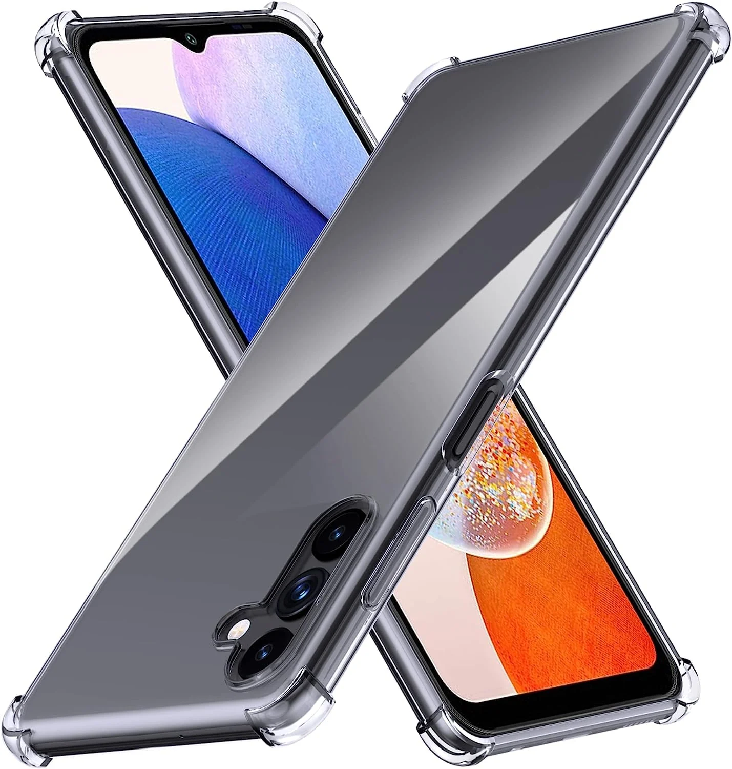 DL3 Mobilak Case Compatible with Samsung Galaxy A24 4G, Cover Silicone TPU Gorilla Anti-shock Shockproof Corners - Clear