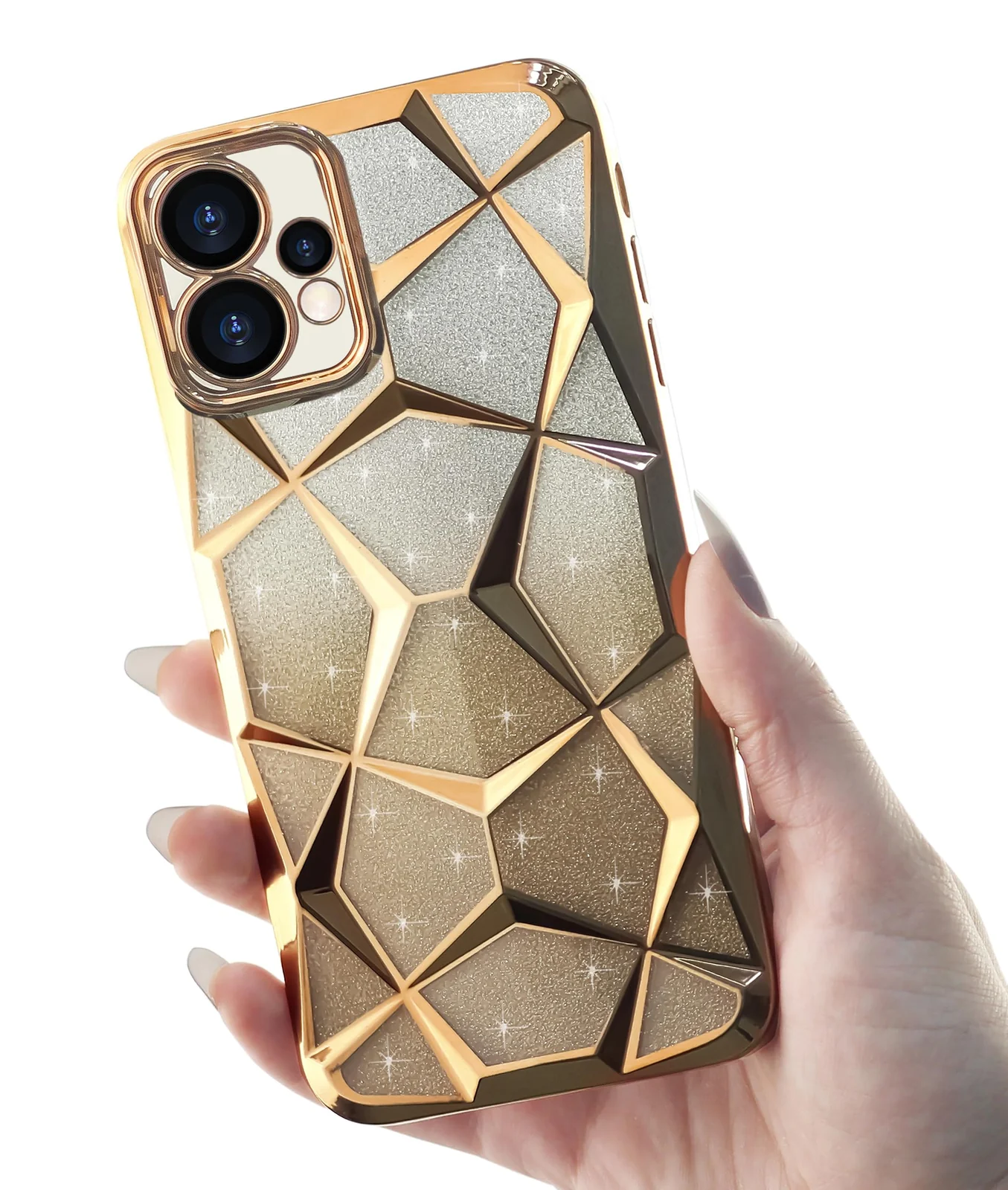 DL3 MOBILAK Gradient Glitter TPU Phone Case for OPPO Reno 15 5G